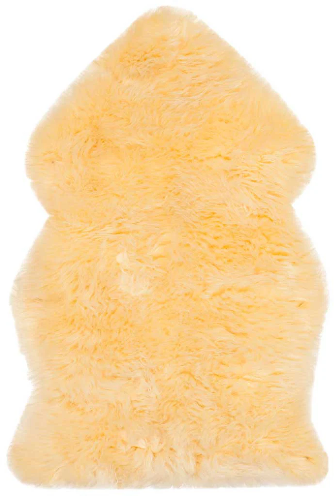 Sheepskin Pelt Champagne Area Rug - Image 3