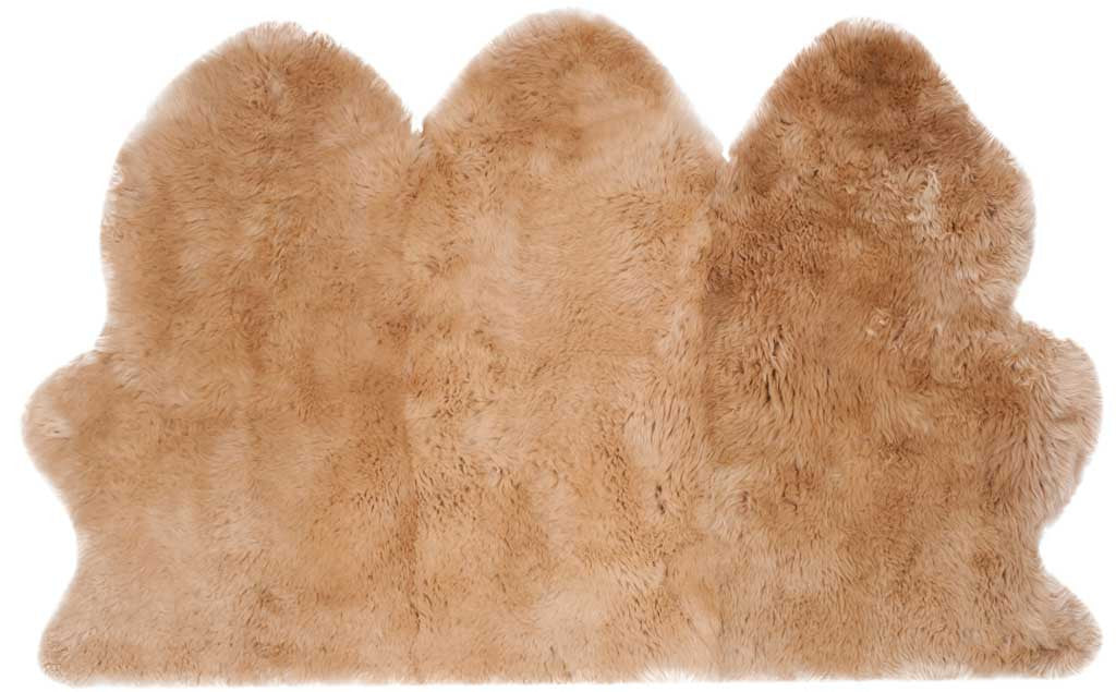 Sheepskin Pelt Natural Beige Area Rug - Image 2