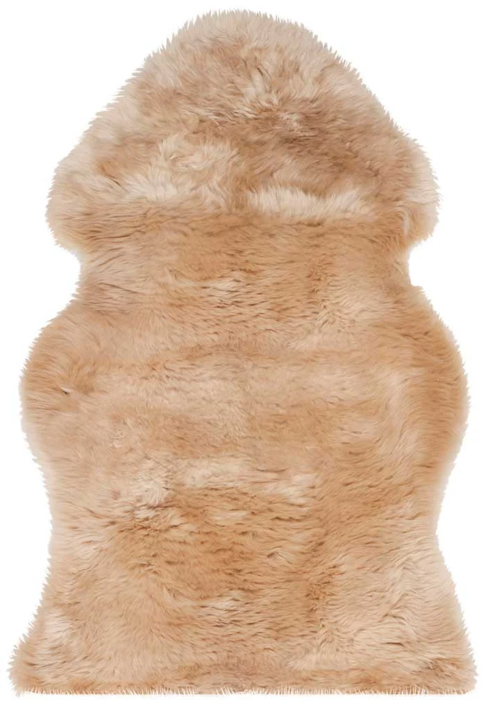 Sheepskin Pelt Natural Beige Area Rug - Image 3