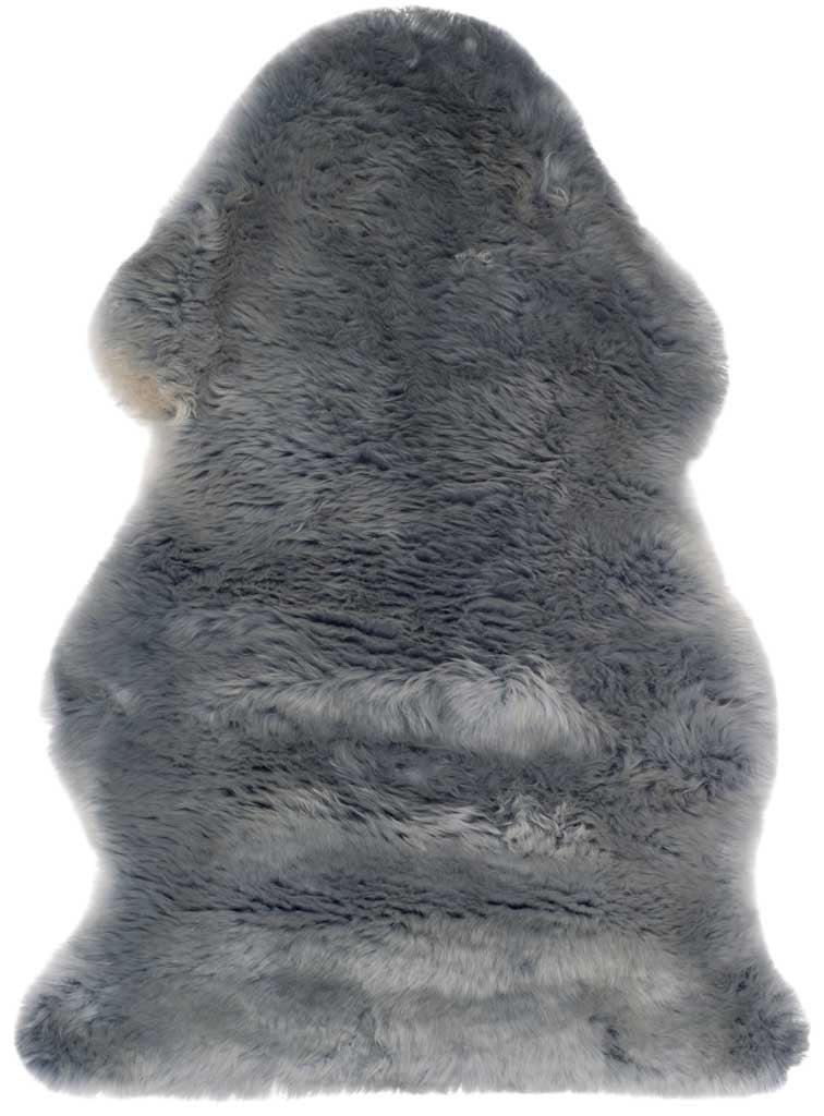 Sheepskin Pelt Steel Blue Area Rug - Image 3