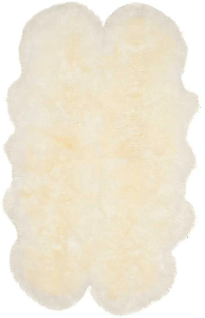 Sheepskin Pelt White Area Rug - Image 2