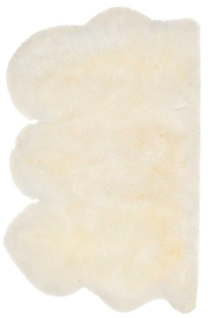 Sheepskin Pelt White Area Rug - Image 3