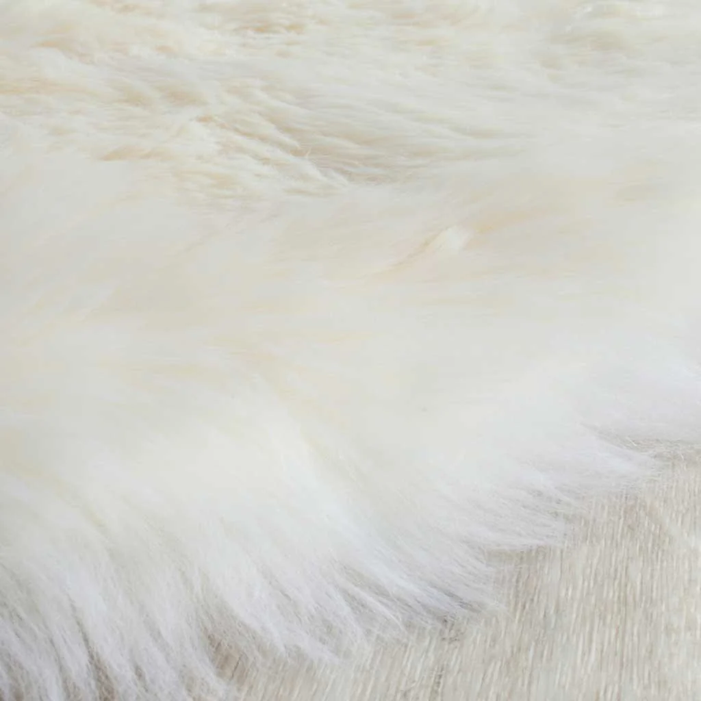 Sheepskin Pelt White Area Rug - Image 7