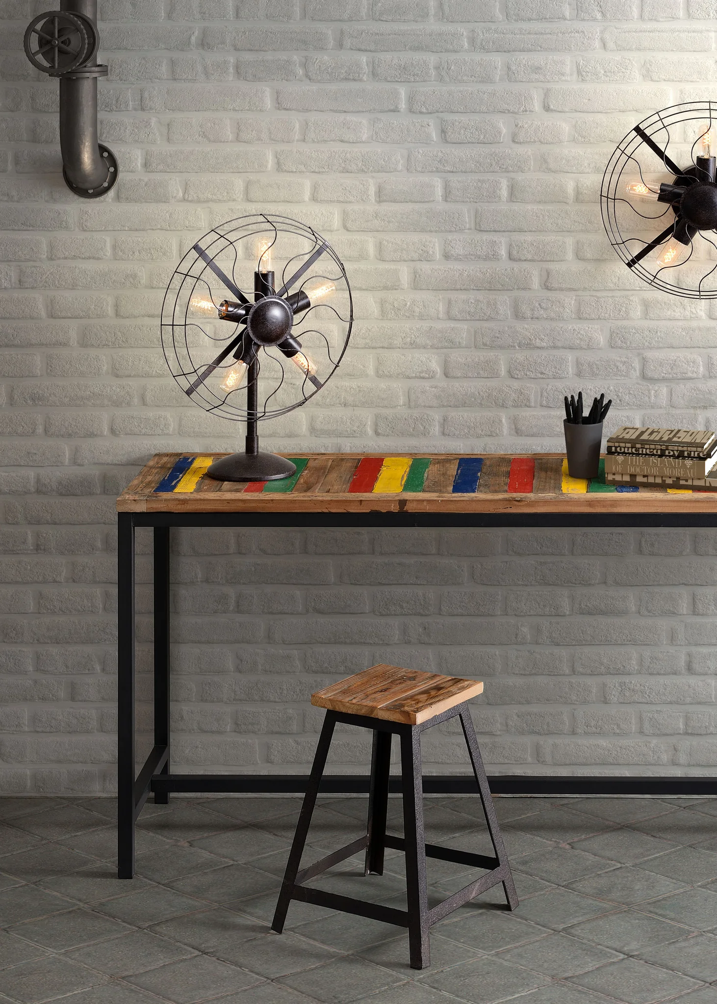 Shelby Table Lamp Rust Black - Image 5