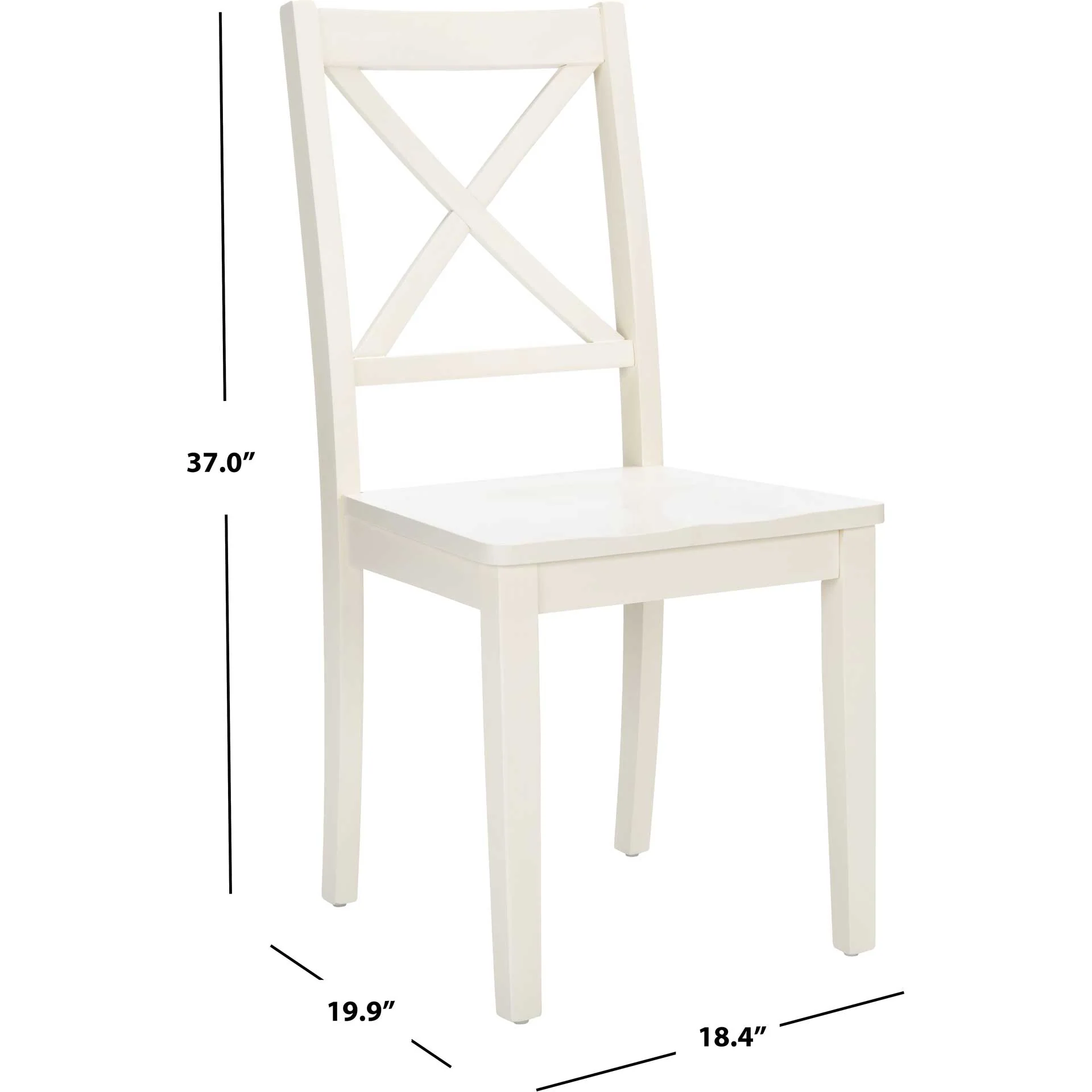 Sicily X Back Dining Chair White (Set of 2) - Image 9