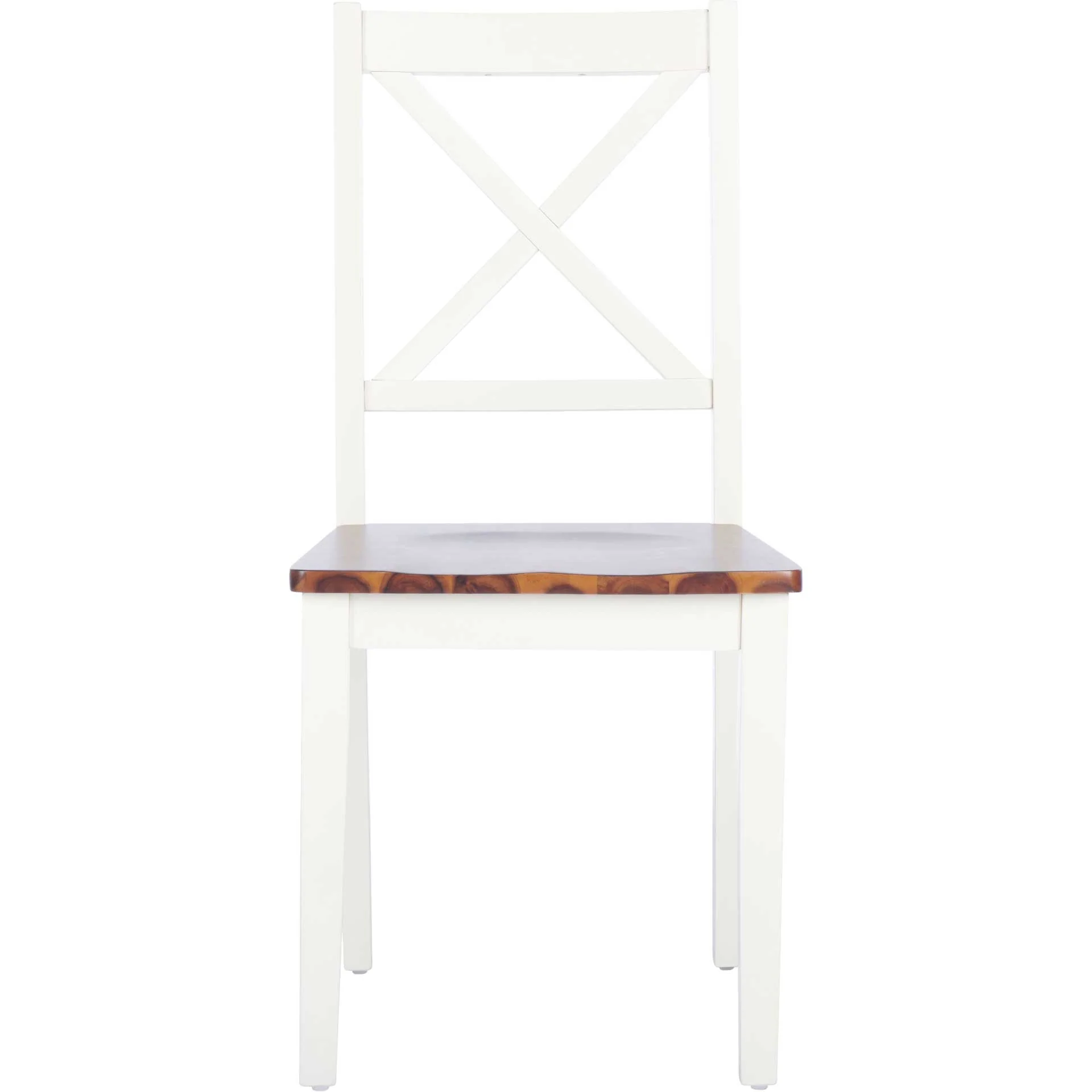 Sicily X Back Dining Chair White/Natural (Set of 2) - Image 3