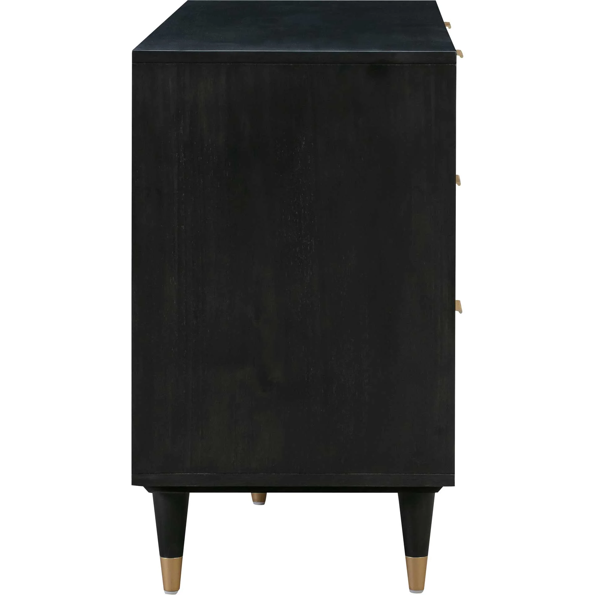 Sidney 6 Drawer Dresser Black - Image 4
