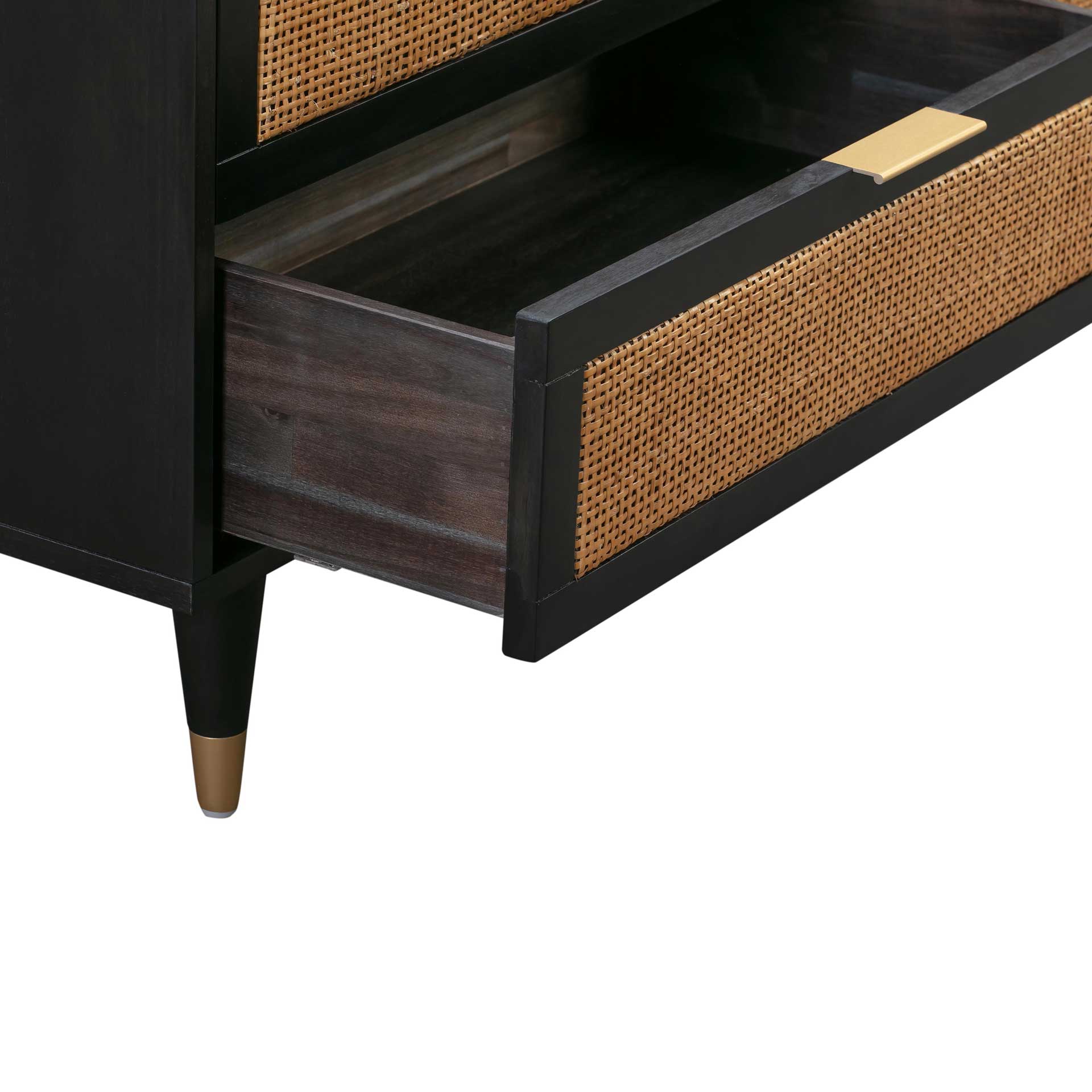 Sidney 6 Drawer Dresser Black - Image 6