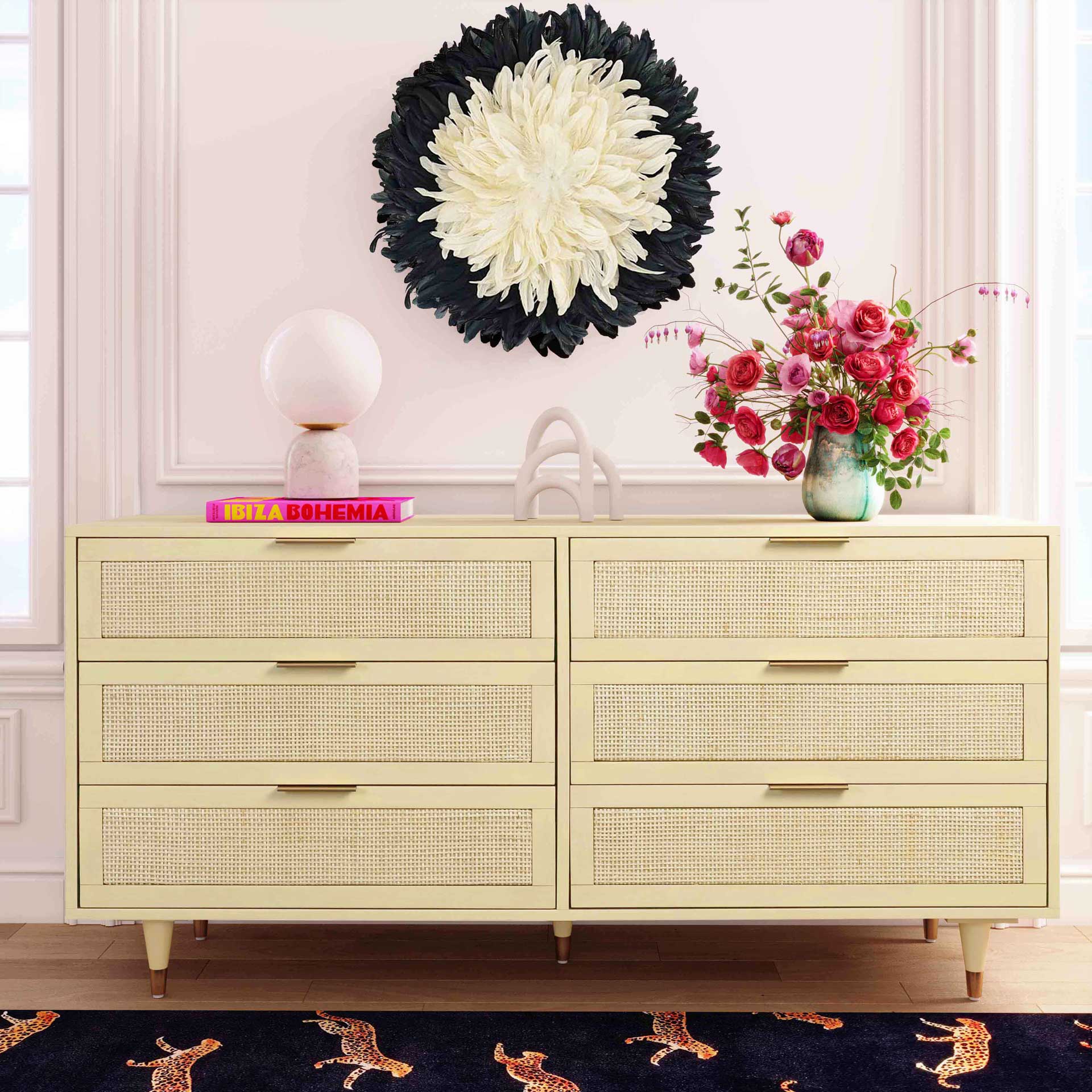 Sidney 6 Drawer Dresser Buttermilk - Image 10
