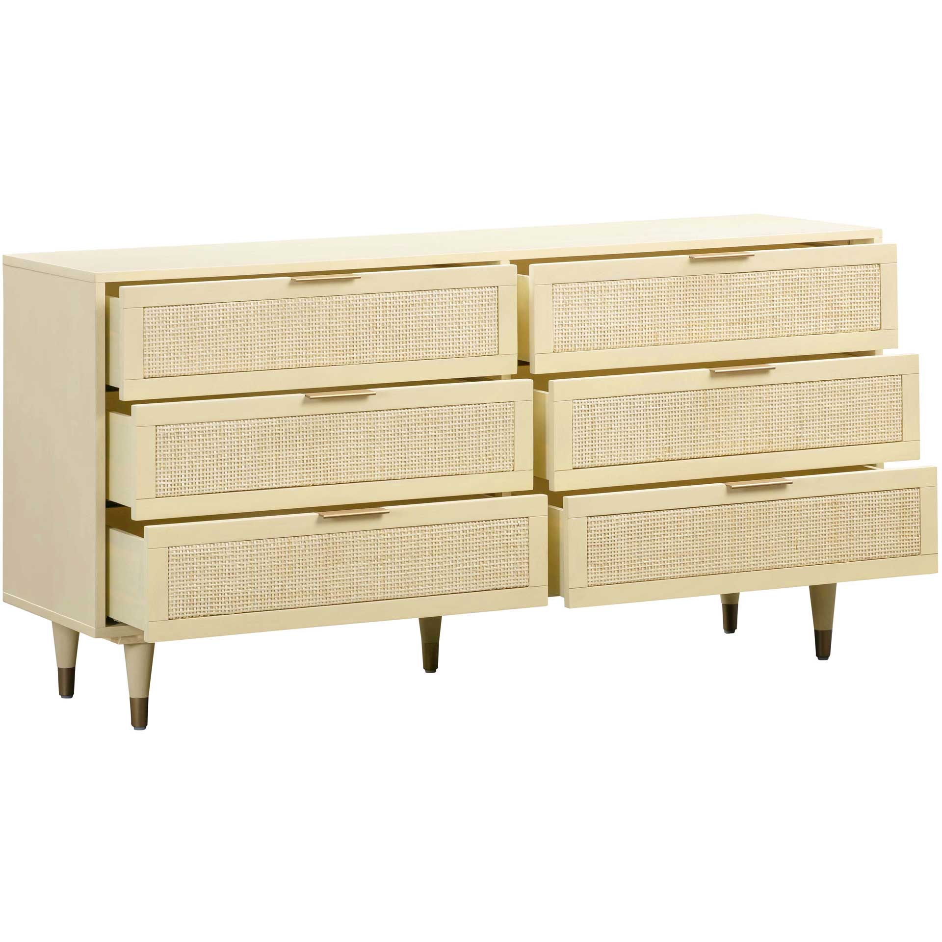 Sidney 6 Drawer Dresser Buttermilk - Image 3