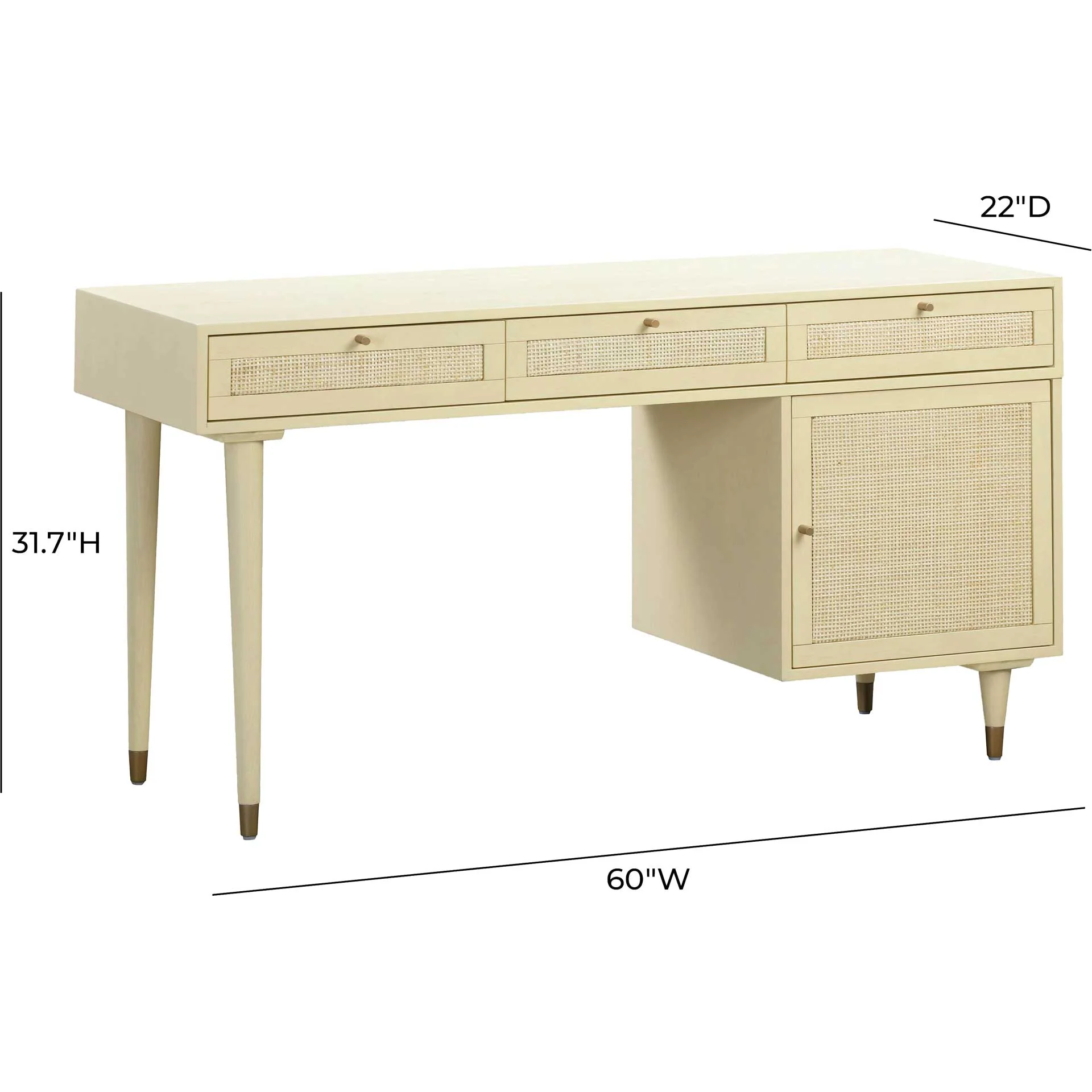 Sidney Desk Buttermilk - Image 8