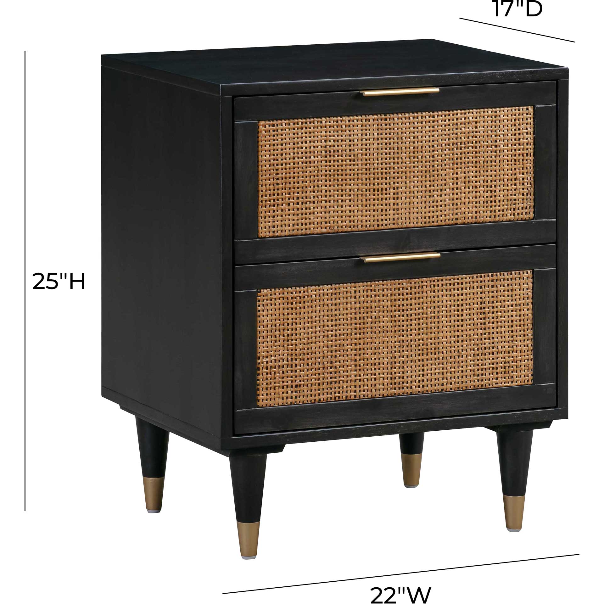 Sidney Nightstand Black - Image 6