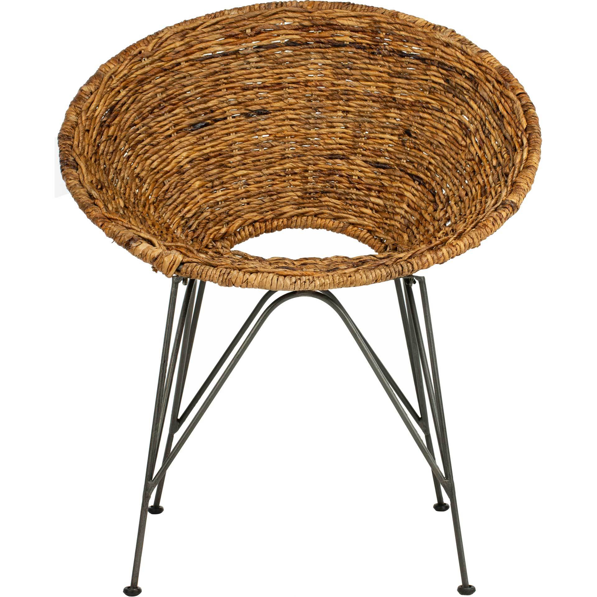Sienna Rattan Accent Chair Natural/Dark Steel - Image 2