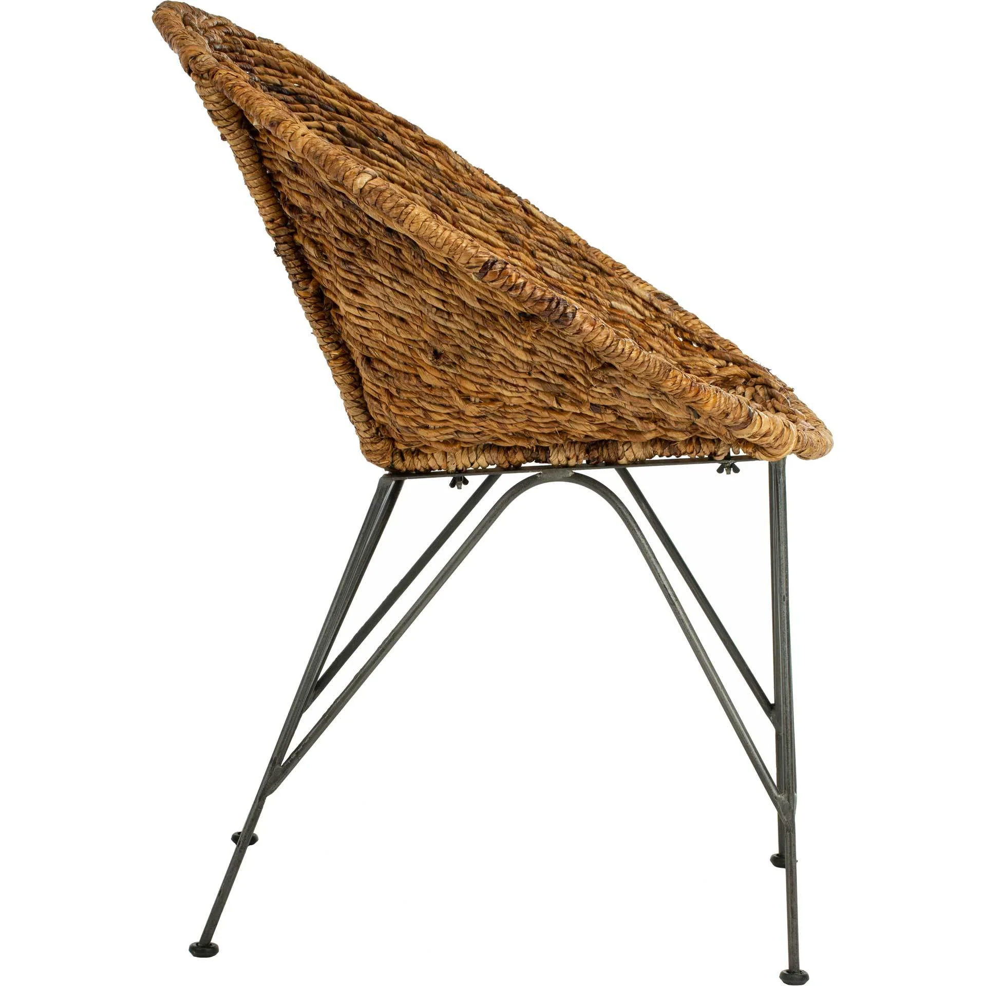 Sienna Rattan Accent Chair Natural/Dark Steel - Image 3