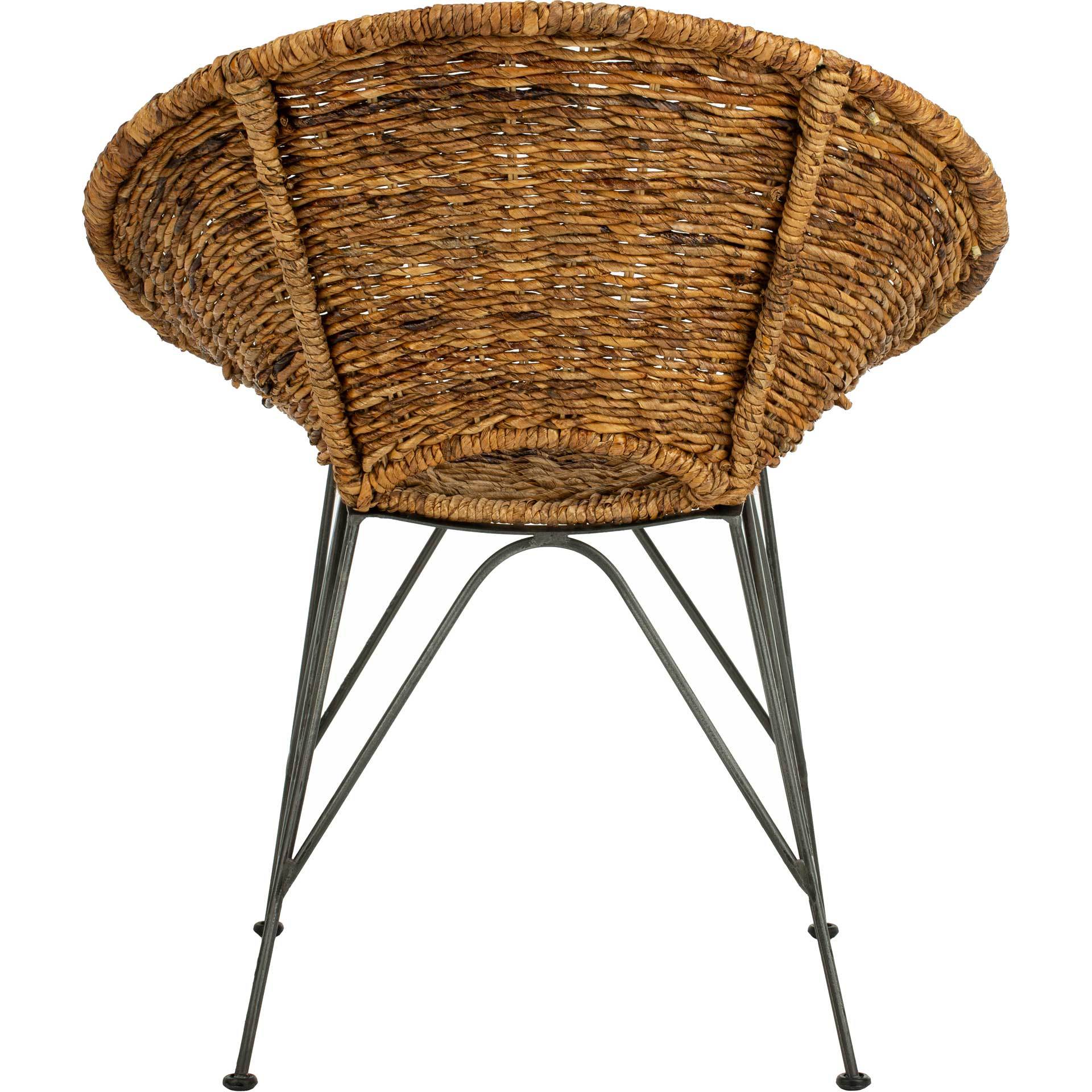 Sienna Rattan Accent Chair Natural/Dark Steel - Image 4