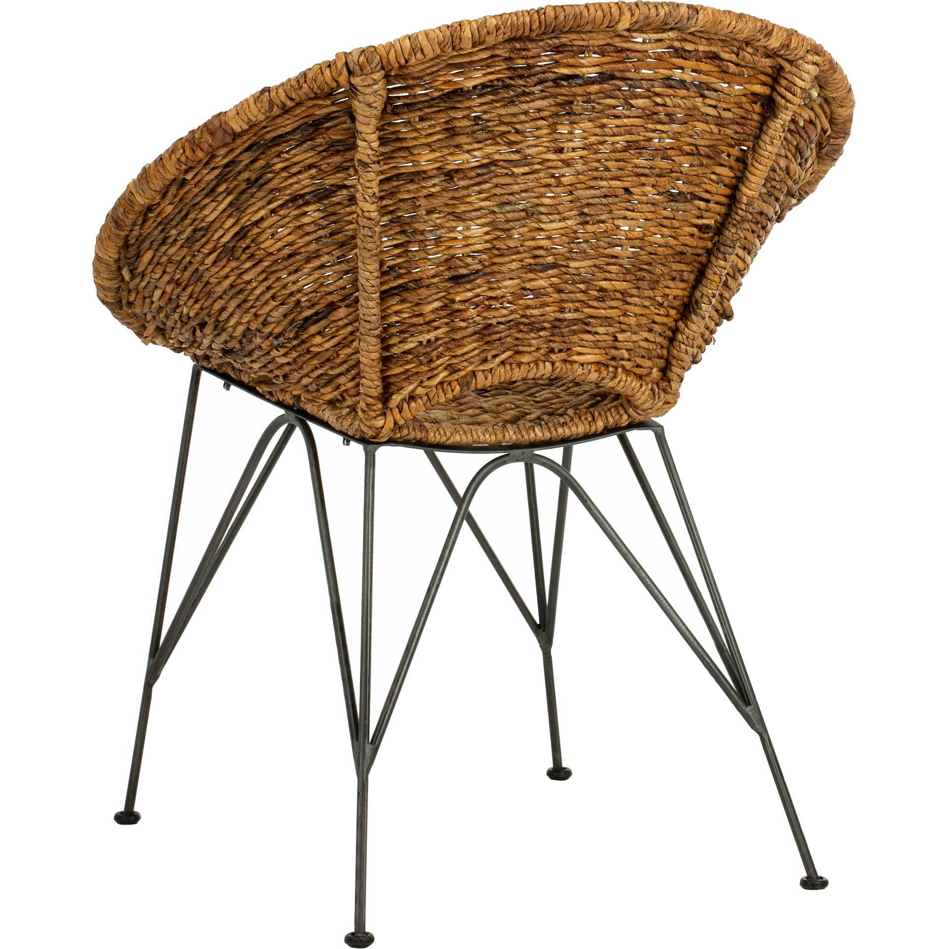 Sienna Rattan Accent Chair Natural/Dark Steel - Image 5