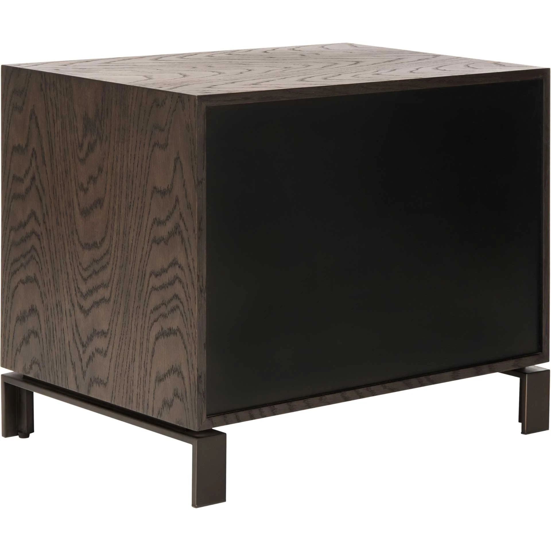 Silas 2 Drawer Wood Nightstand Dark Walnut - Image 4