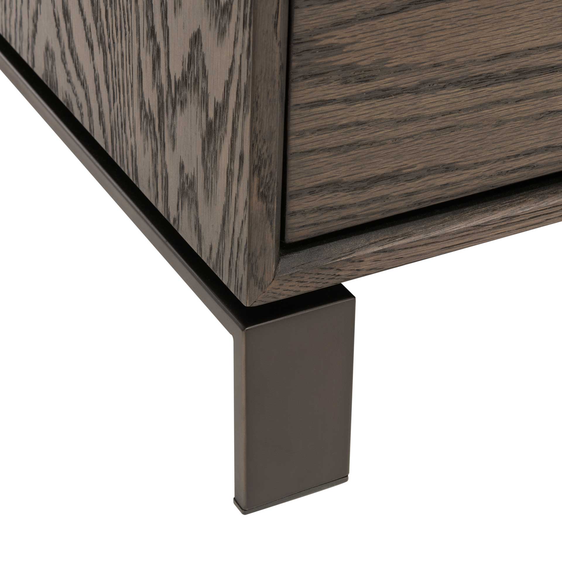 Silas 2 Drawer Wood Nightstand Dark Walnut - Image 6