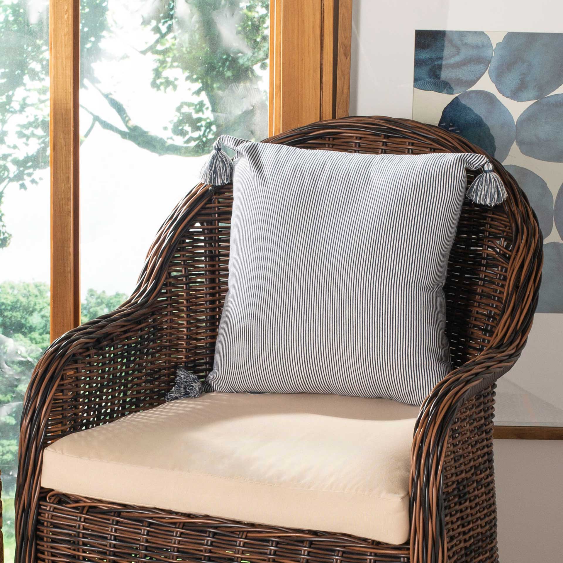 Simeon Pillow Navy/White - Image 3