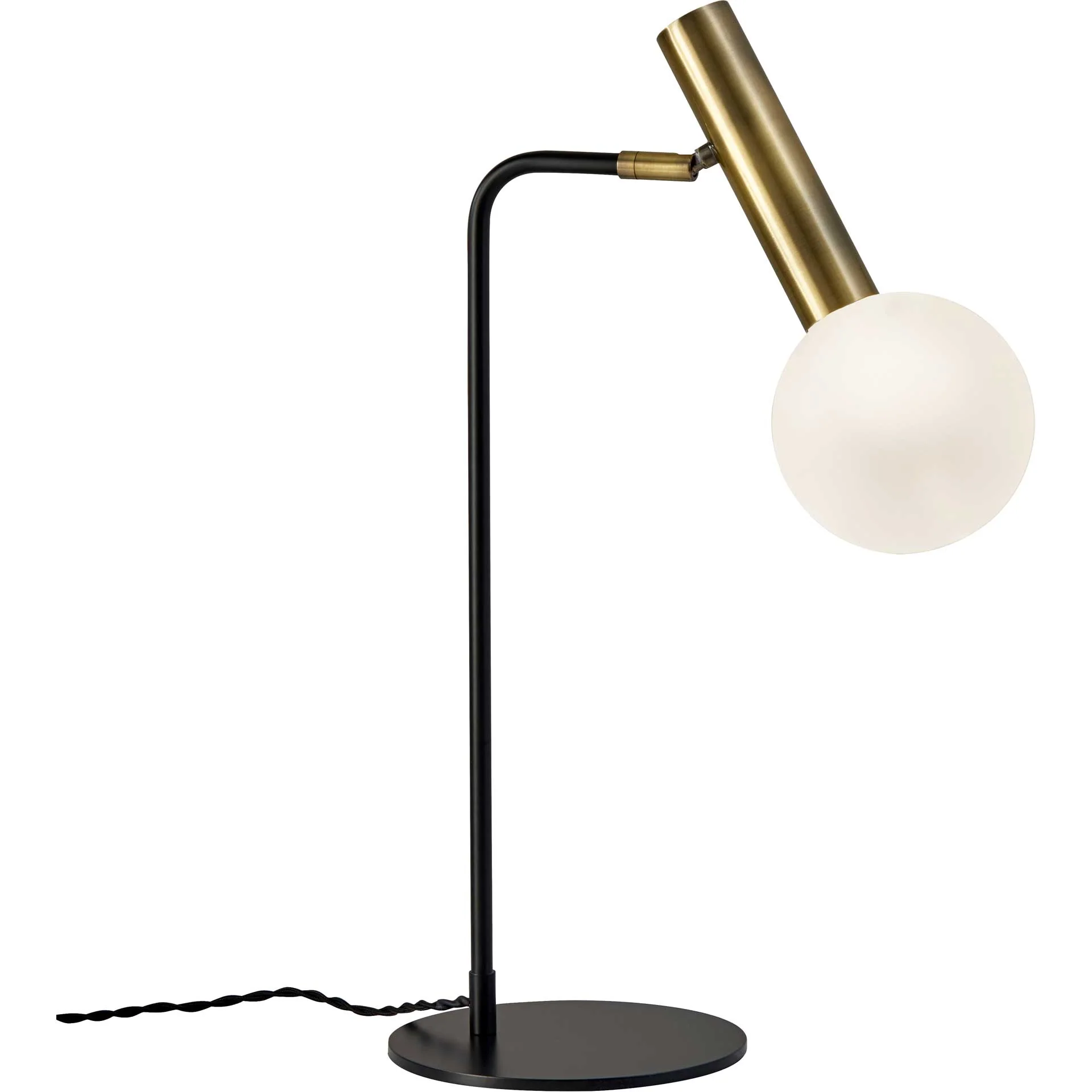 Simon LED Desk Lamp Black/Brass - Image 2