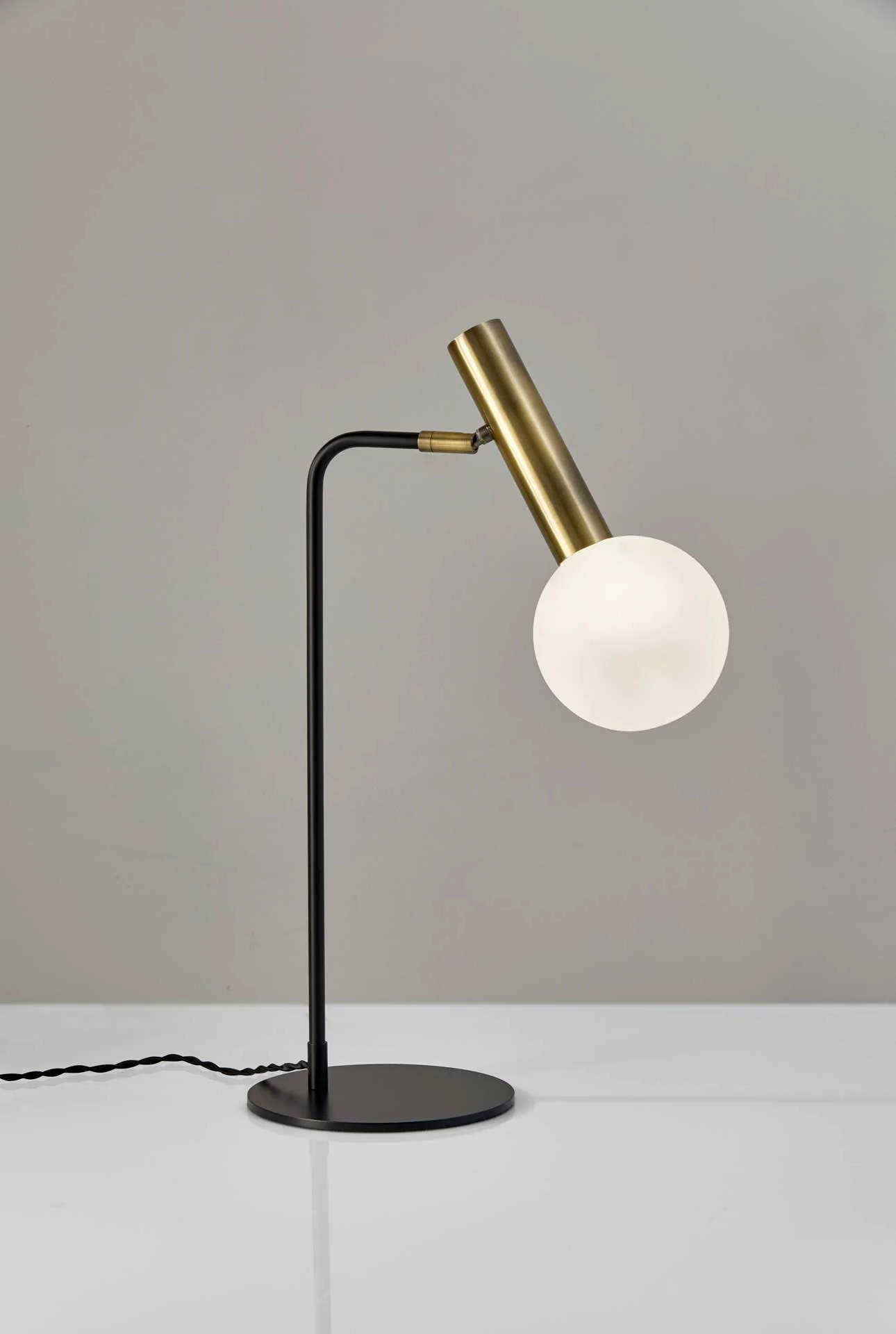 Simon LED Desk Lamp Black/Brass - Image 3