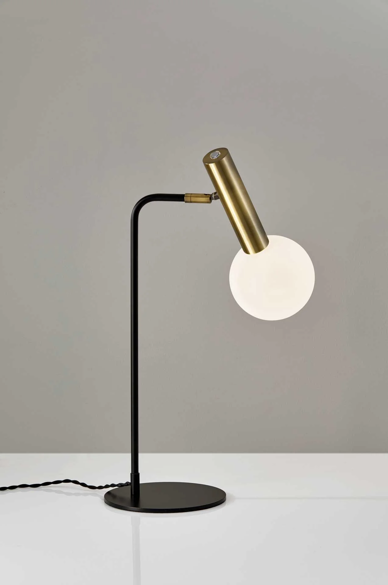 Simon LED Desk Lamp Black/Brass - Image 4