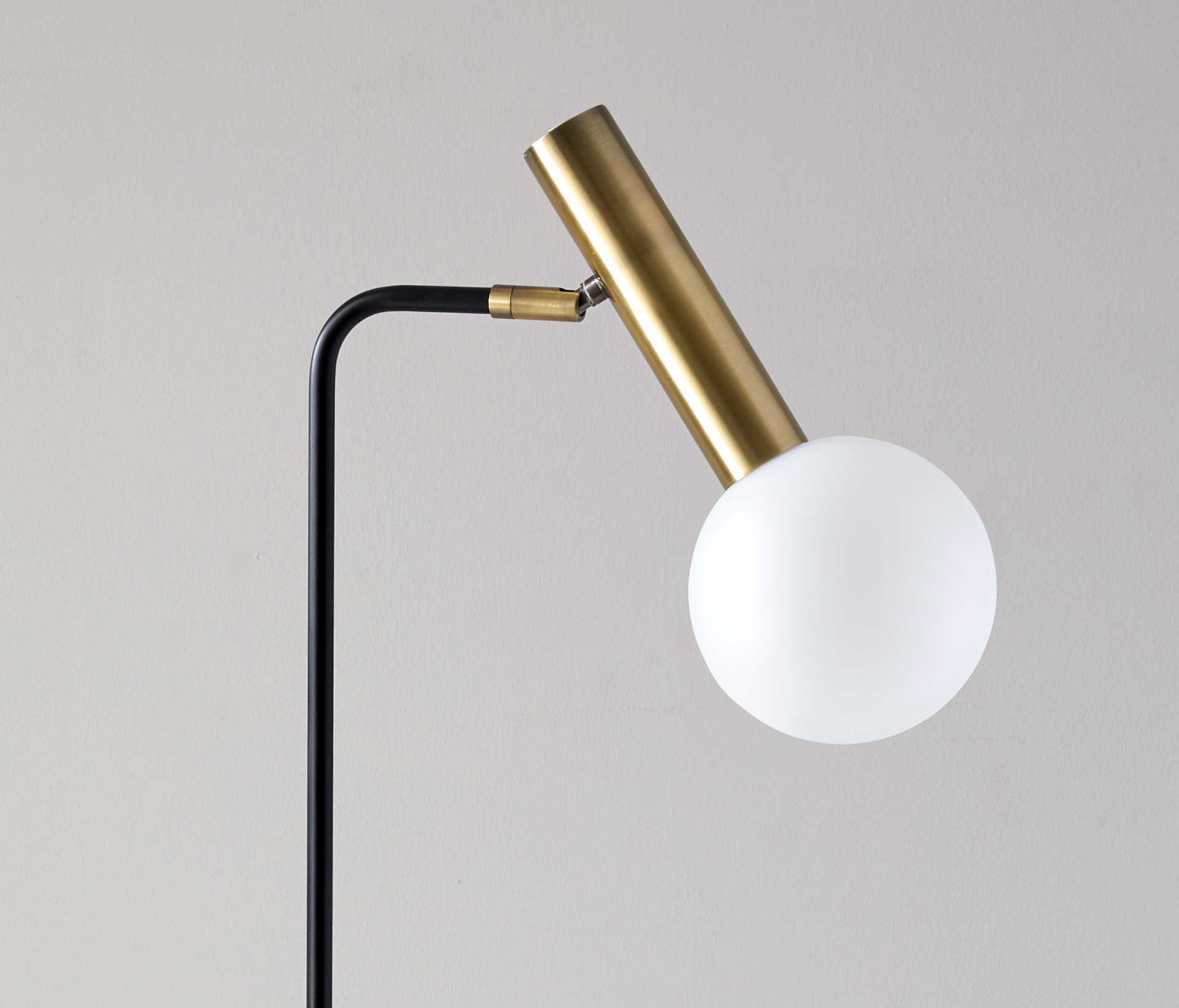 Simon LED Floor Lamp Black/Brass - Image 3