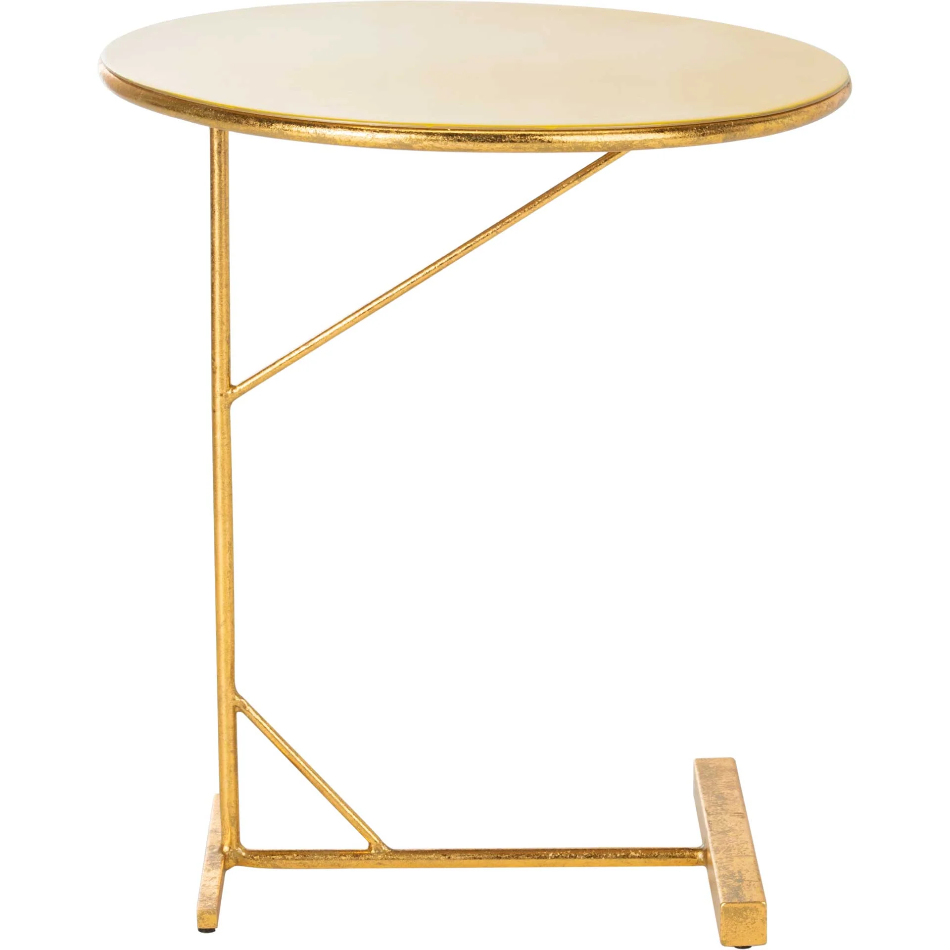 Simona Round C Table Yellow/Gold - Image 3