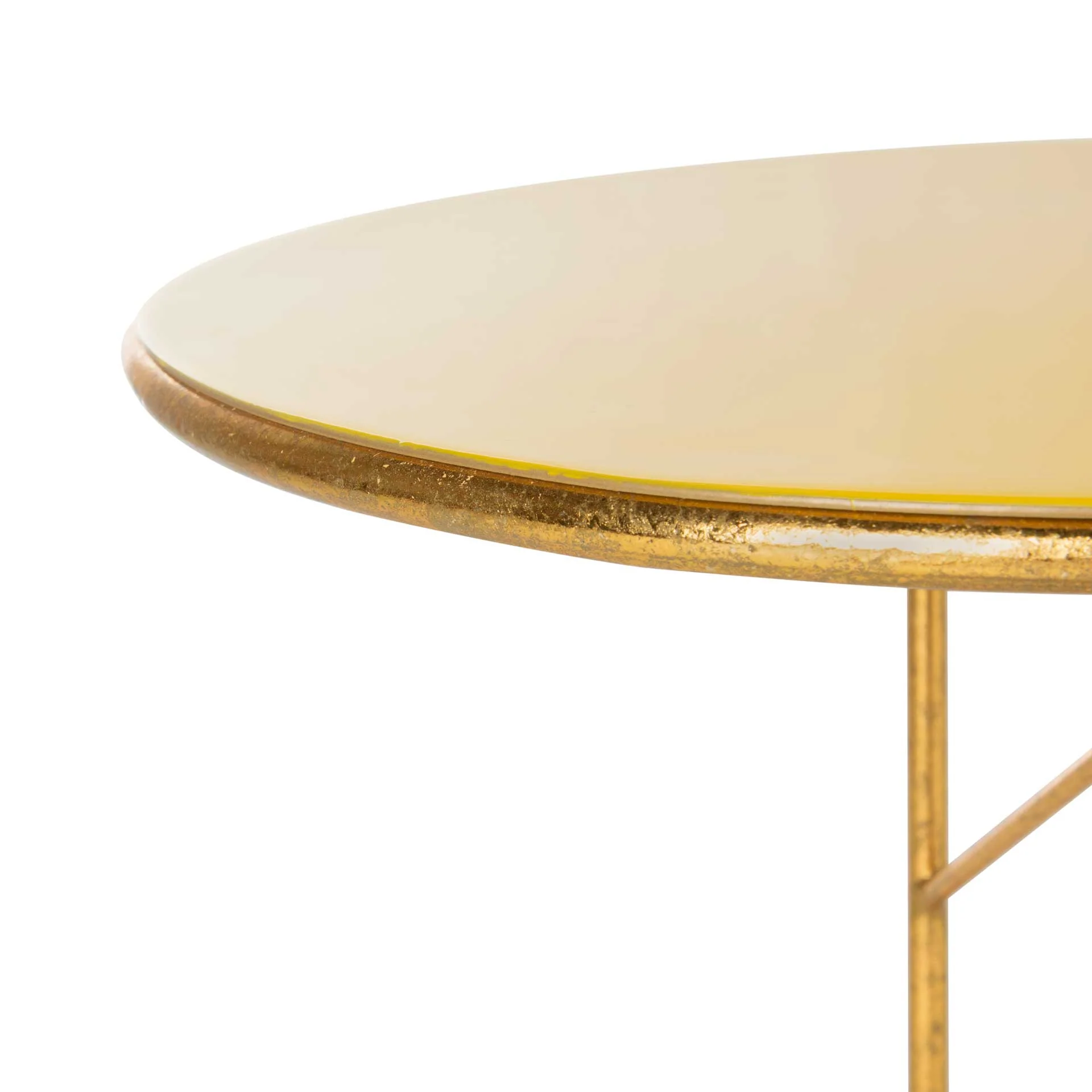 Simona Round C Table Yellow/Gold - Image 7