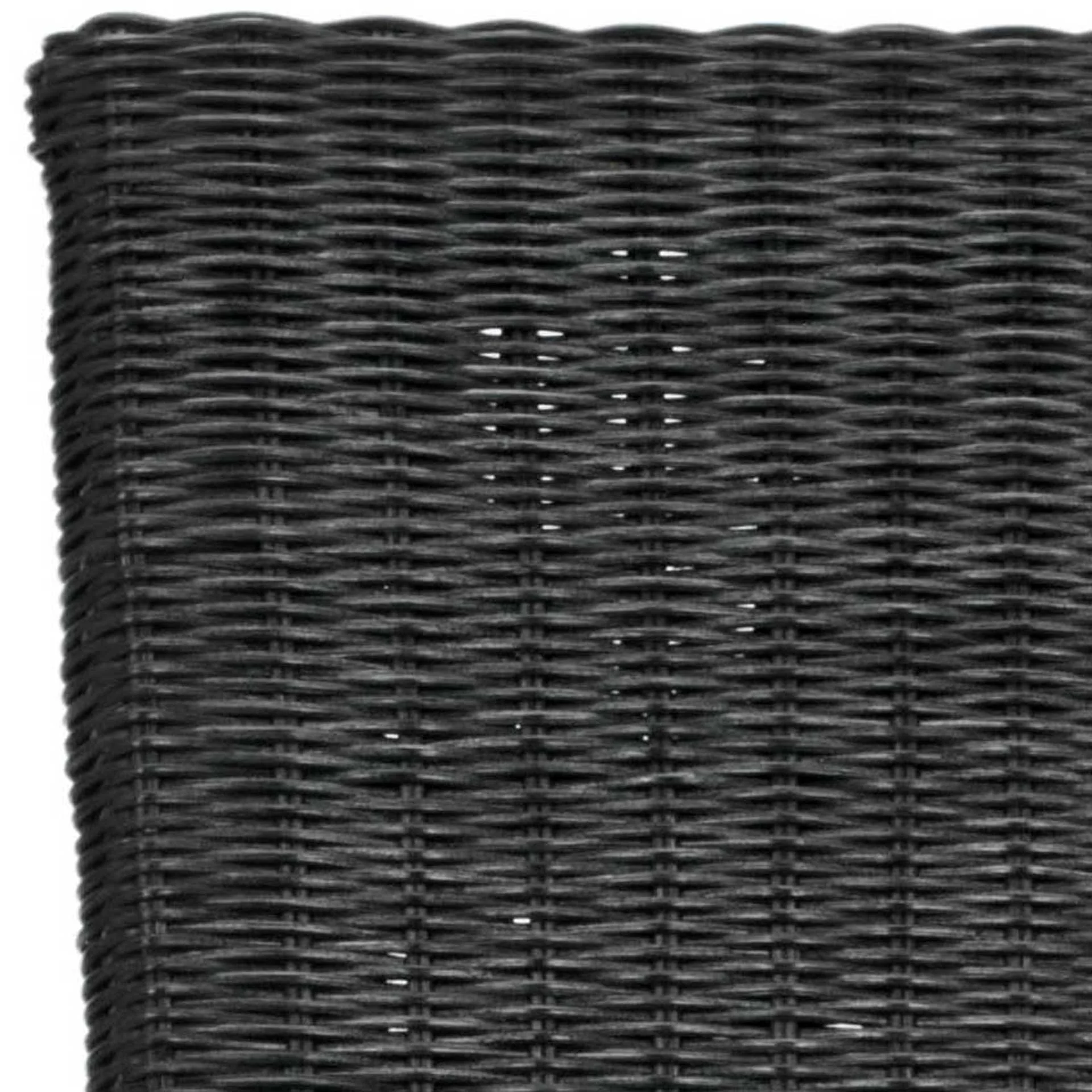Simple Wicker Side Chair Black (Set of 2) - Image 5