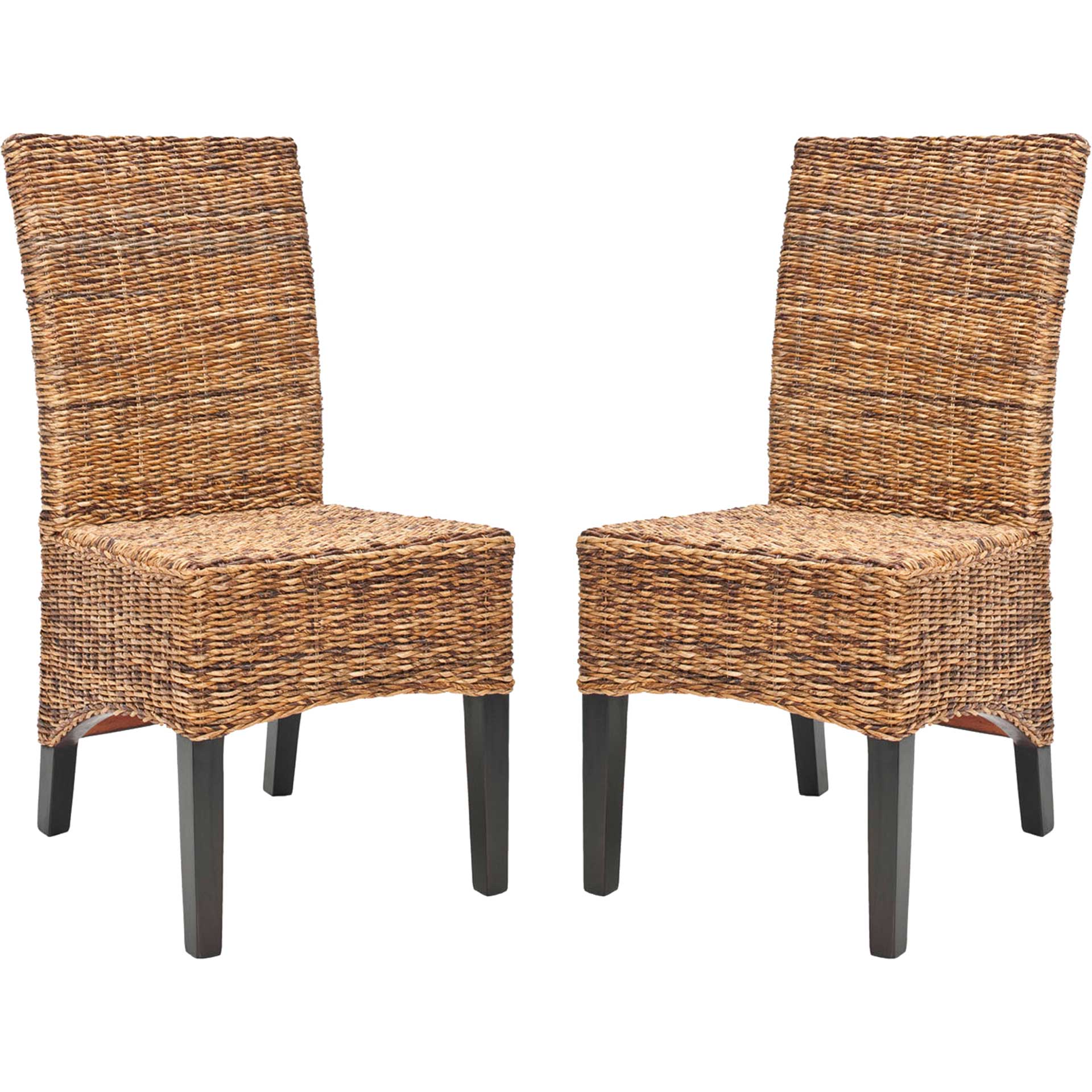 Simple Wicker Side Chair Brown/Colonial (Set of 2) - Image 2