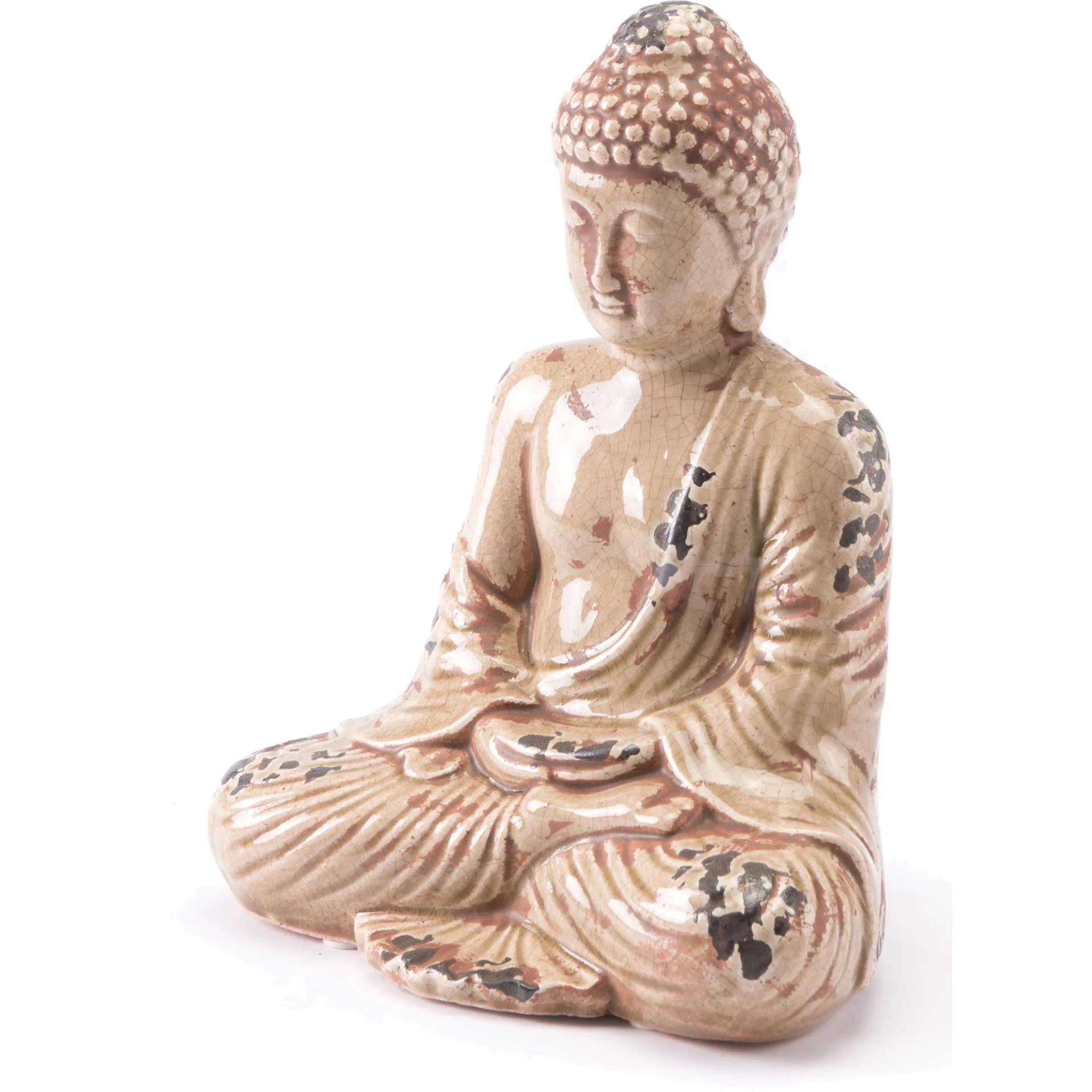 Sitting Buddha Distressed Taupe - Image 2