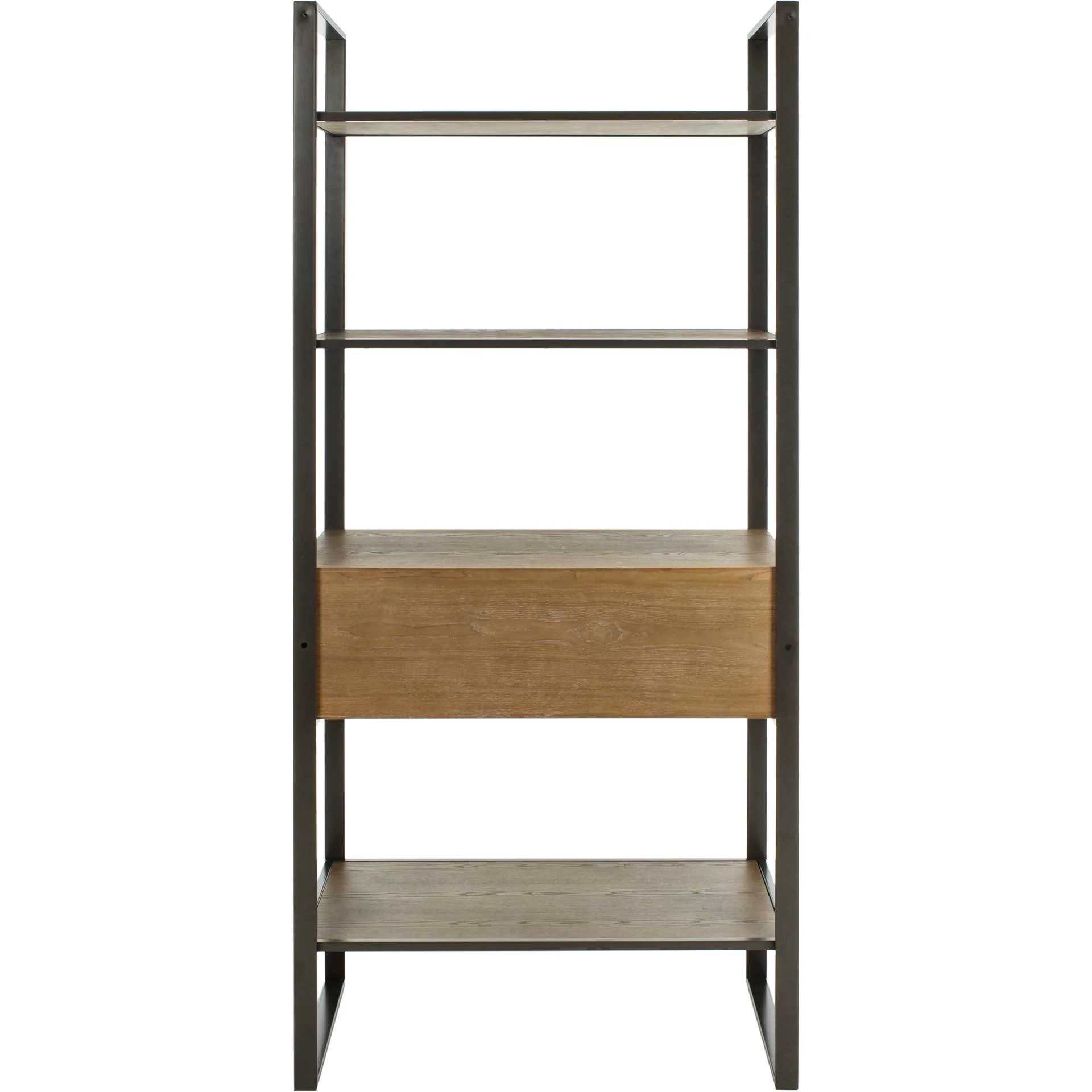 Skadi 4 Tier 1 Drawer Etagere Gun Metal/Rustic Oak - Image 4