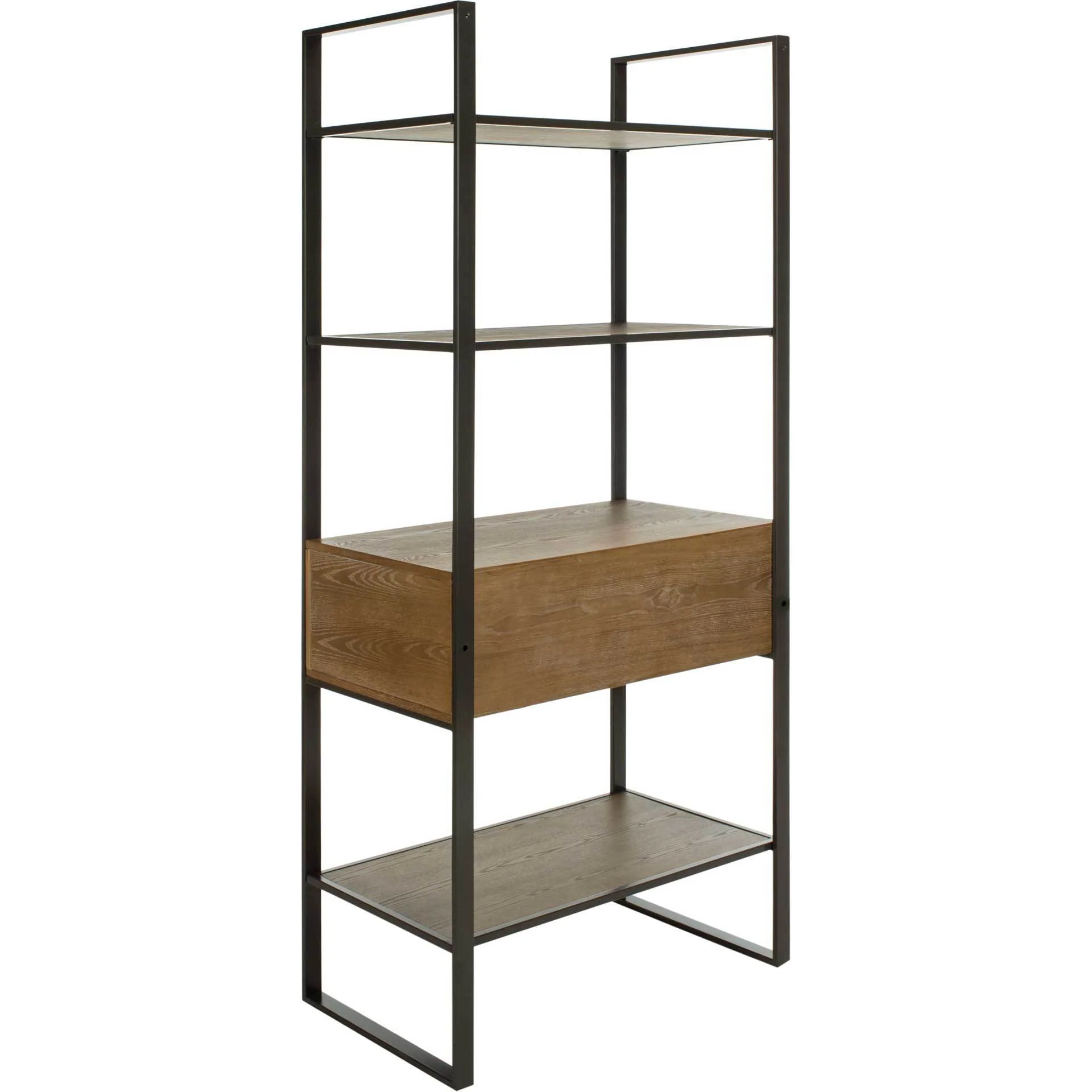 Skadi 4 Tier 1 Drawer Etagere Gun Metal/Rustic Oak - Image 5