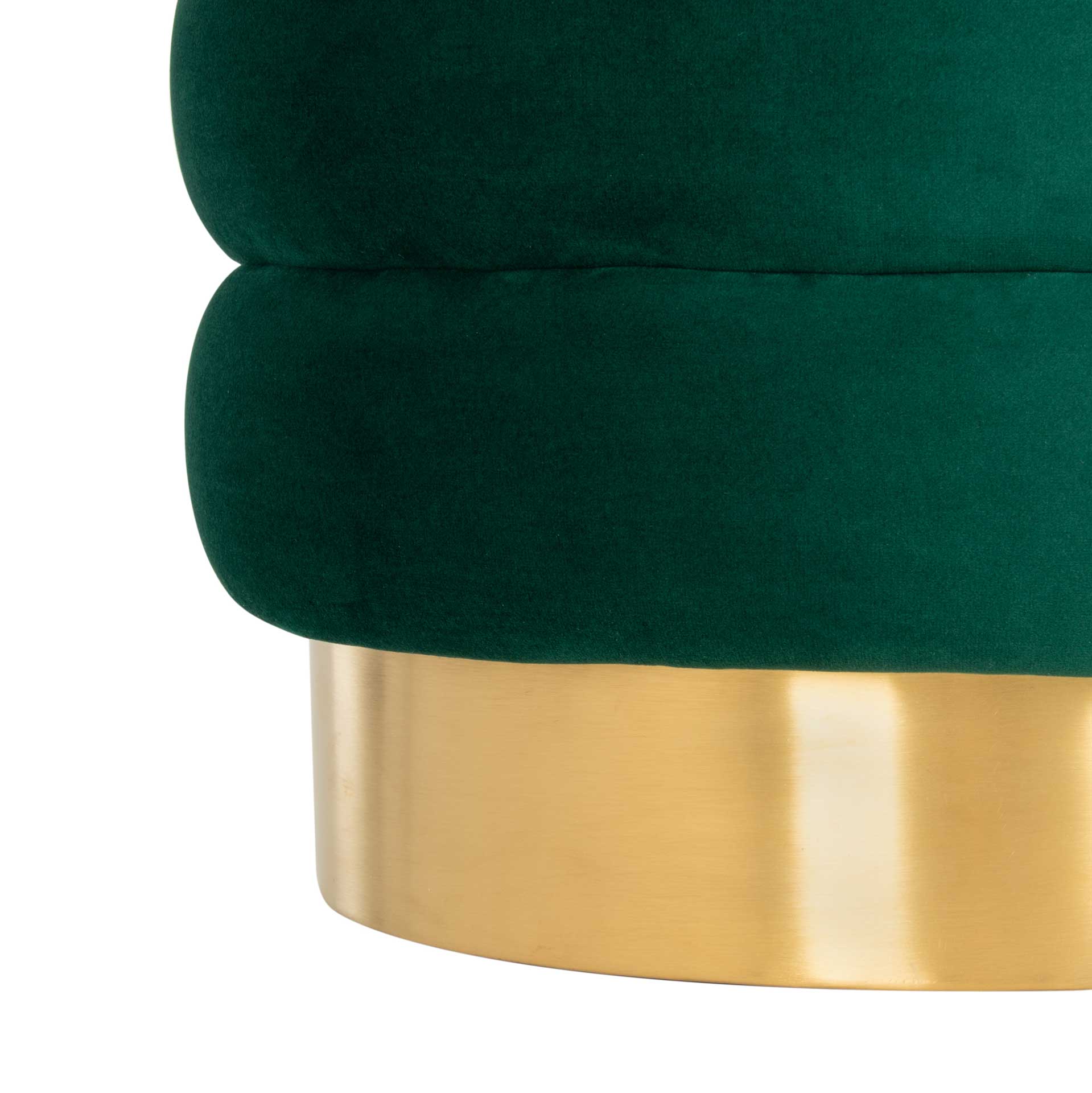 Skeat Gold Base Ottoman Emerald - Image 4