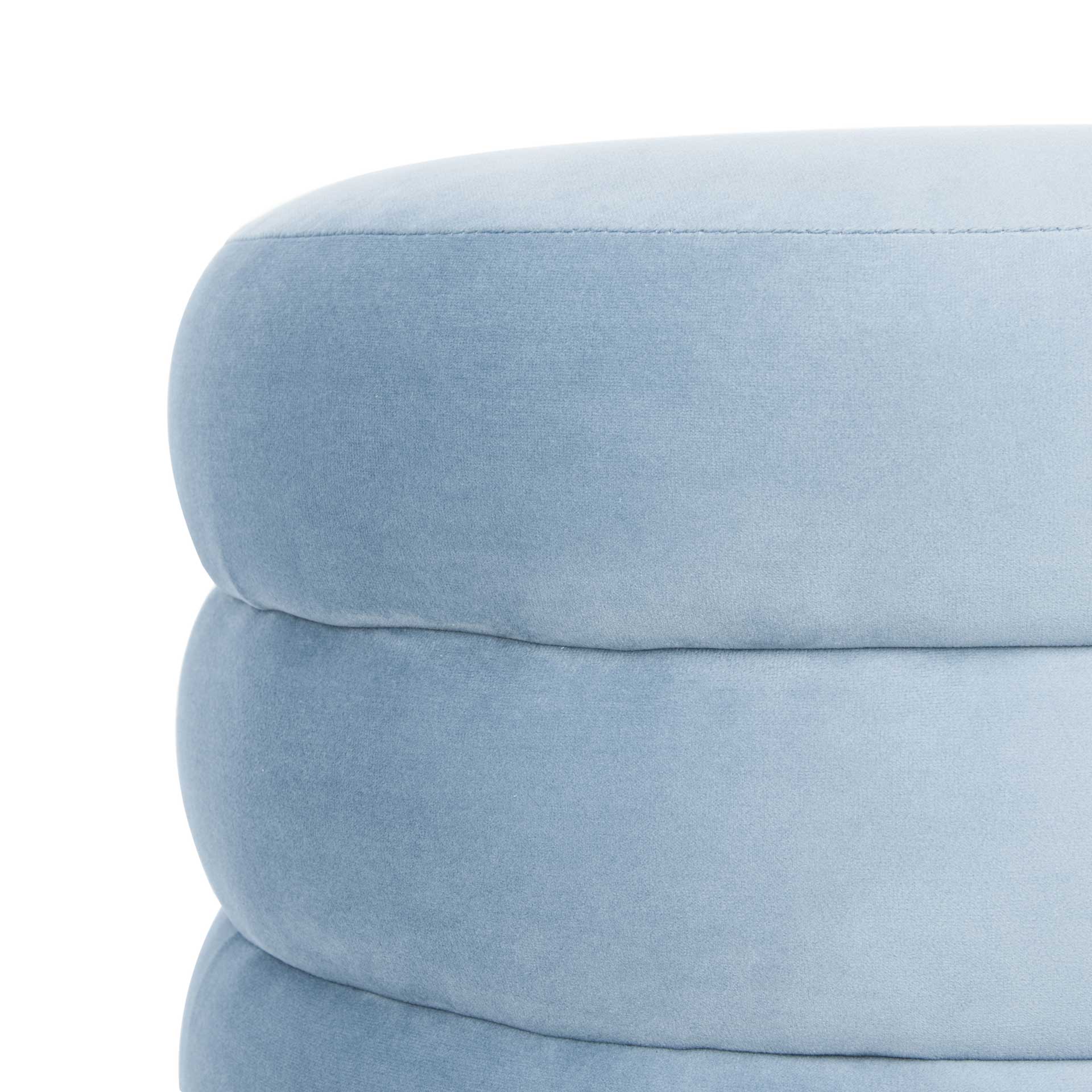 Skeat Gold Base Ottoman Light Blue - Image 3