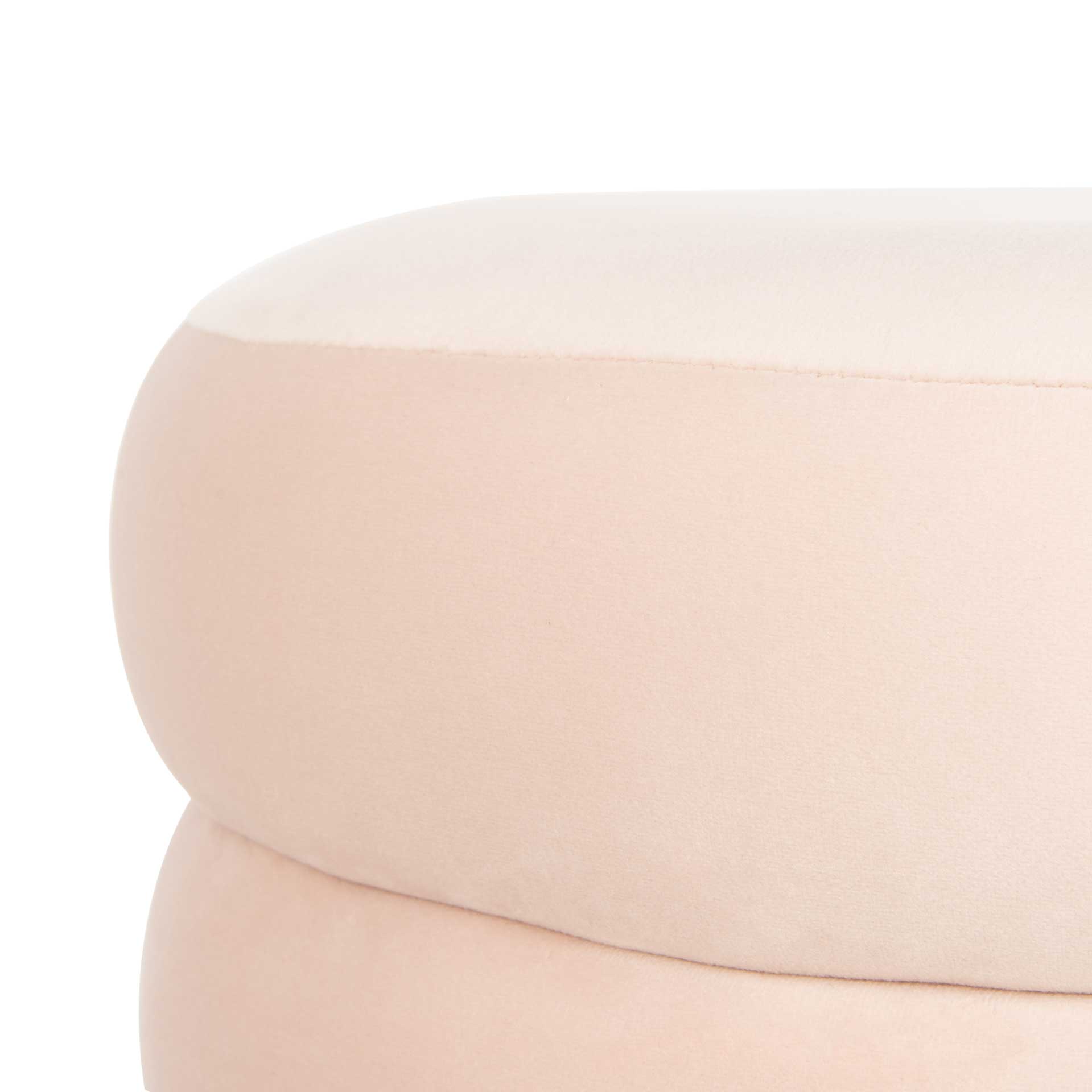 Skeat Gold Base Ottoman Light Pink - Image 3