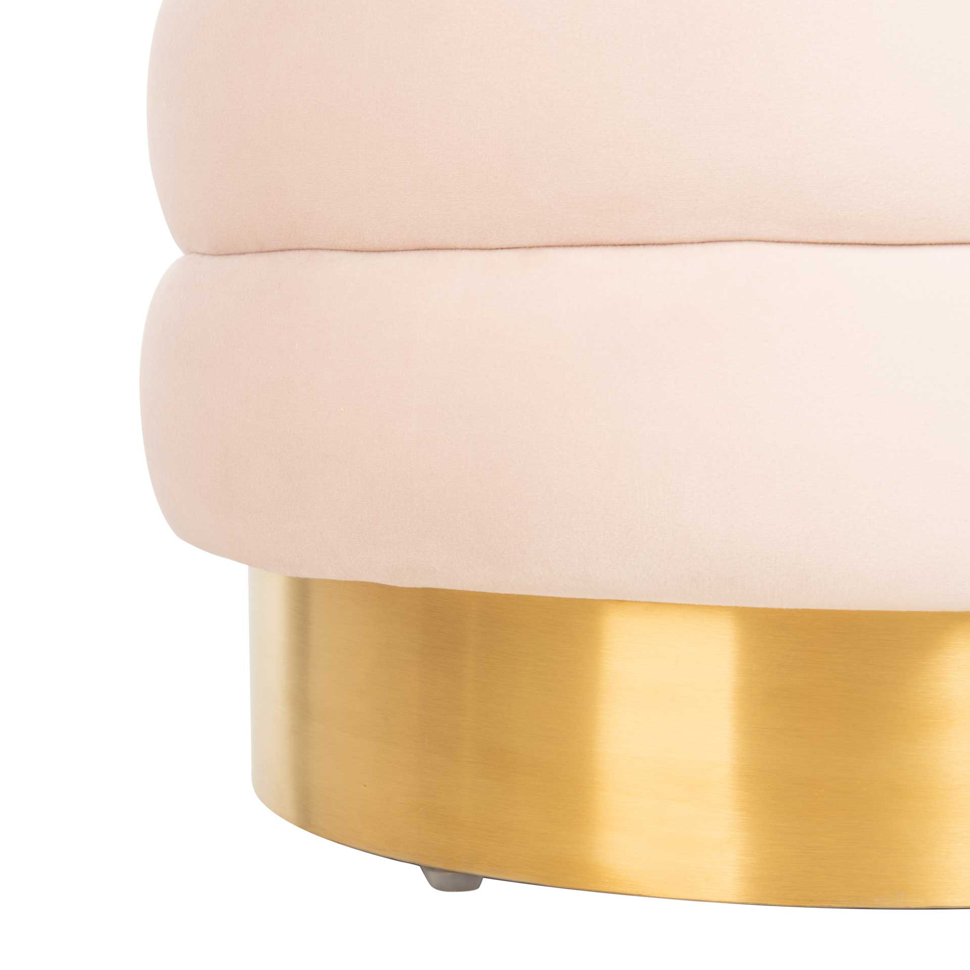 Skeat Gold Base Ottoman Light Pink - Image 4