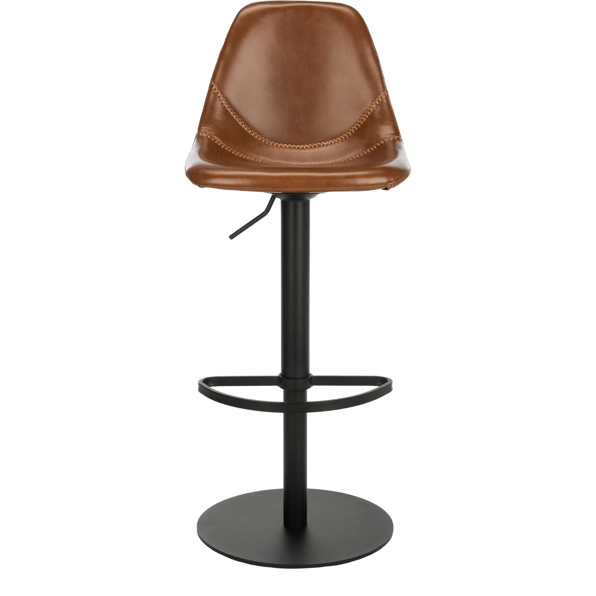 Skye Adjustable Swivel Bar Stool Cognac - Image 2
