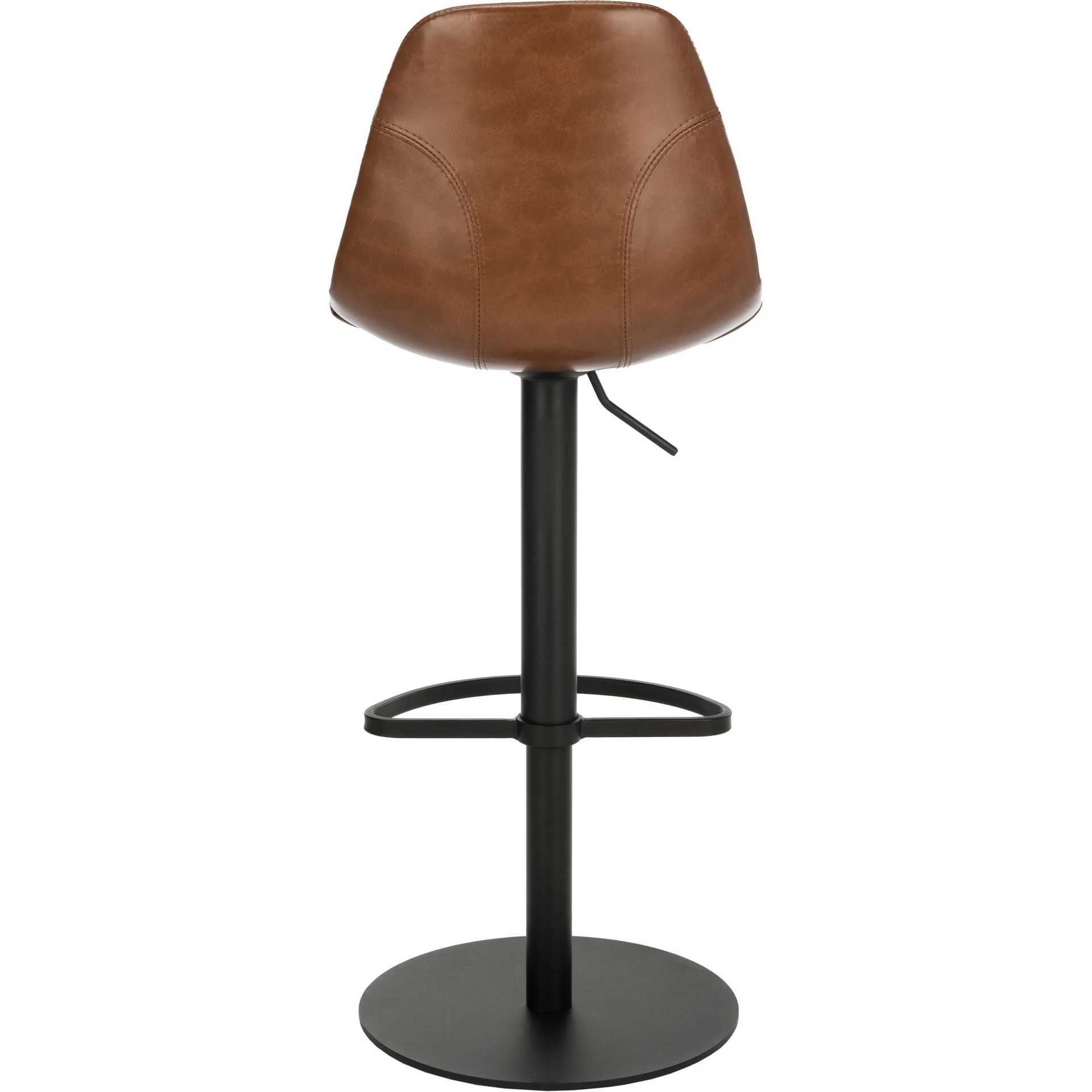 Skye Adjustable Swivel Bar Stool Cognac - Image 4