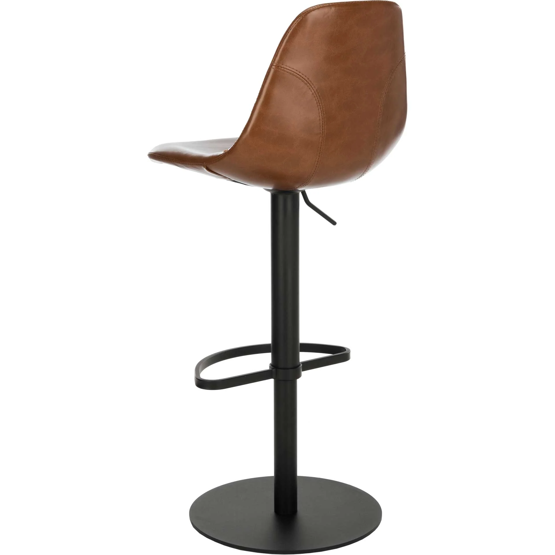 Skye Adjustable Swivel Bar Stool Cognac - Image 5