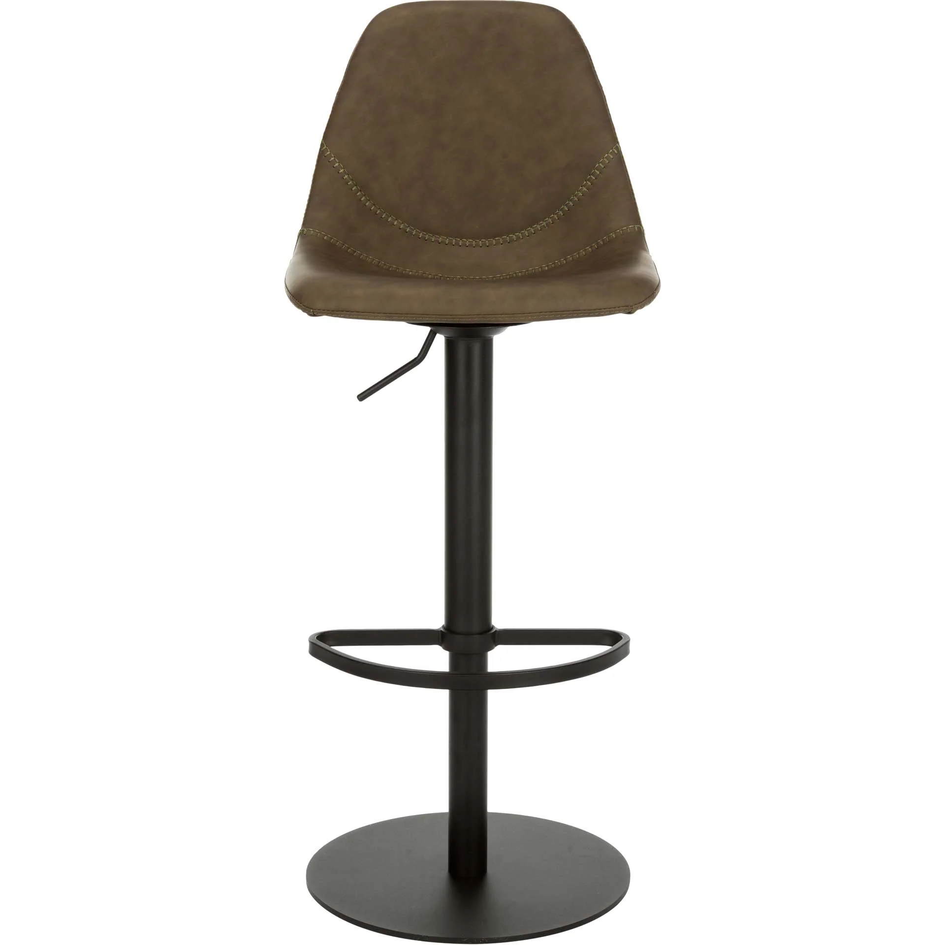 Skye Adjustable Swivel Bar Stool Olive - Image 2