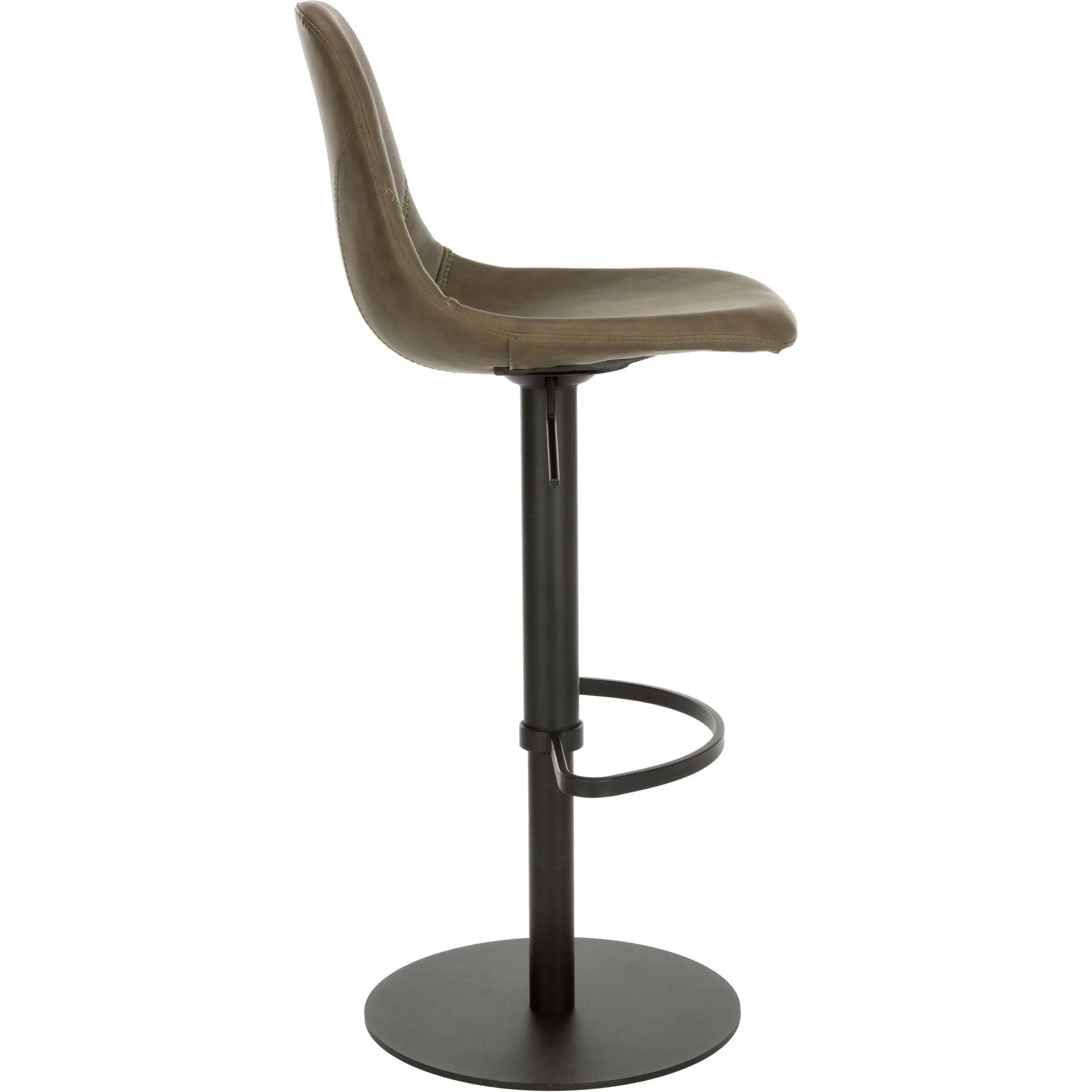 Skye Adjustable Swivel Bar Stool Olive - Image 3