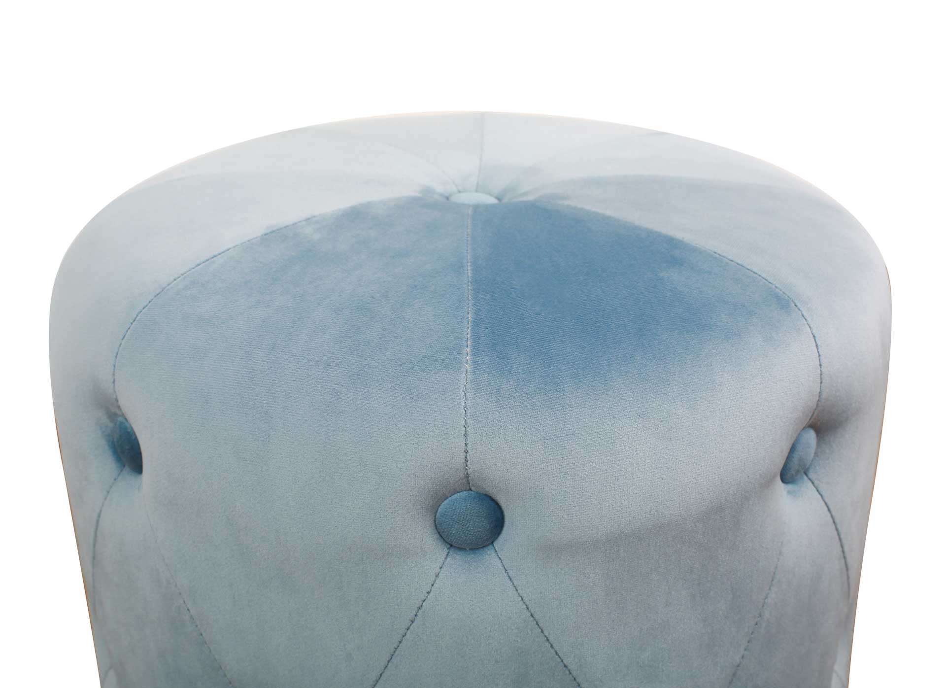 Skye Velvet Ottoman Blue - Image 2