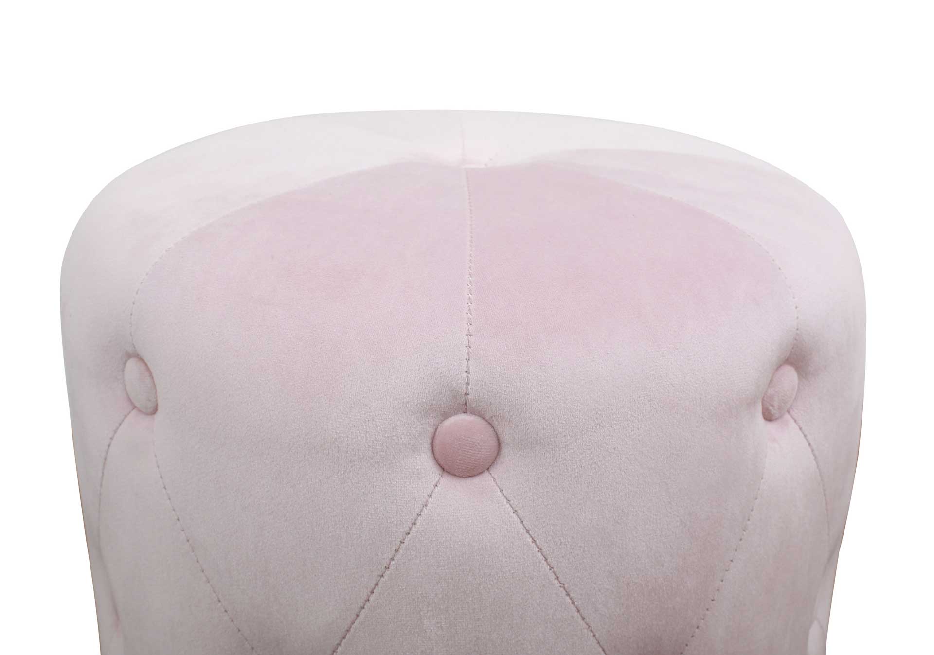 Skye Velvet Ottoman Blush - Image 2