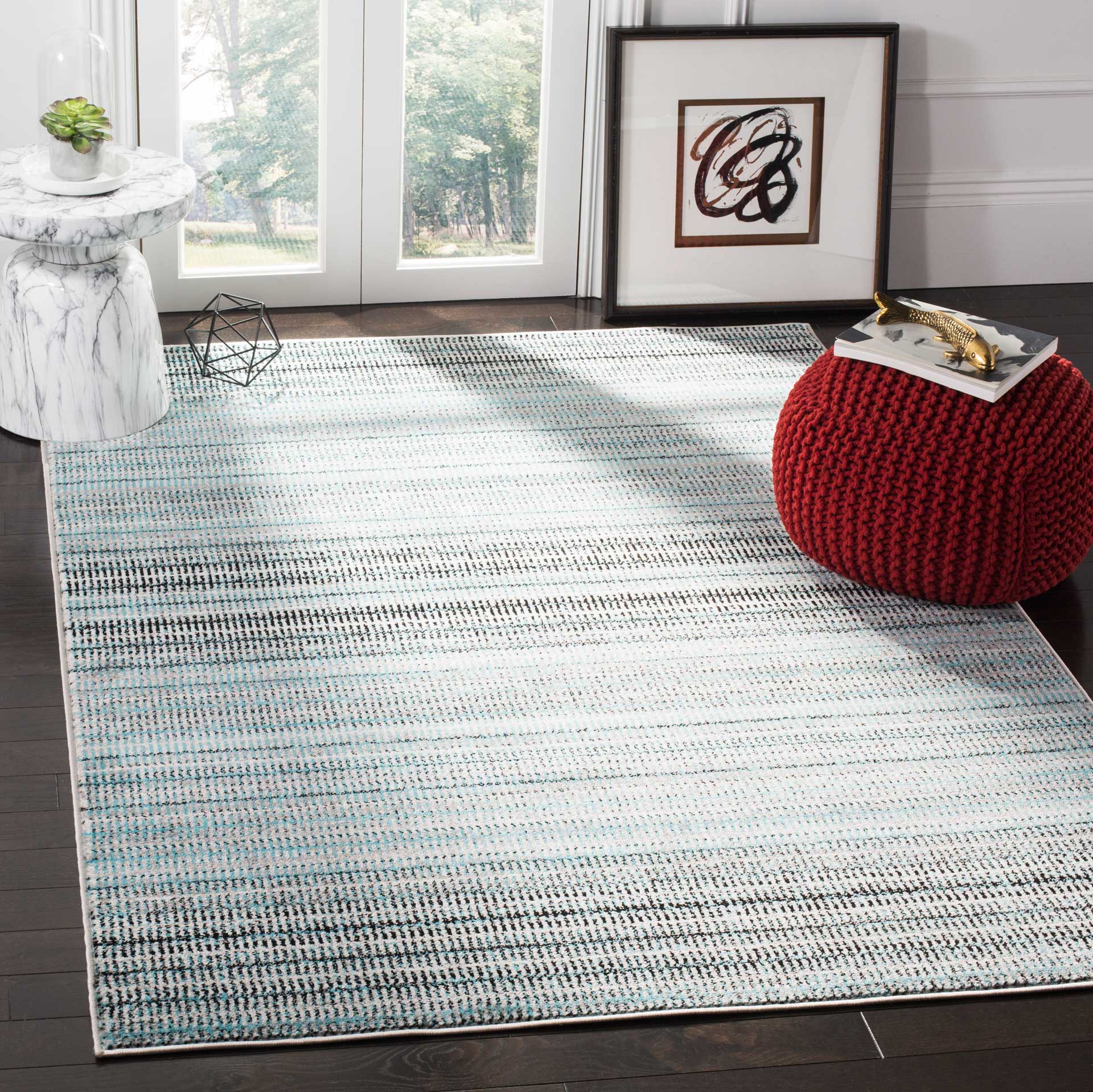 Skyler Blue/Gray Area Rug - Image 4
