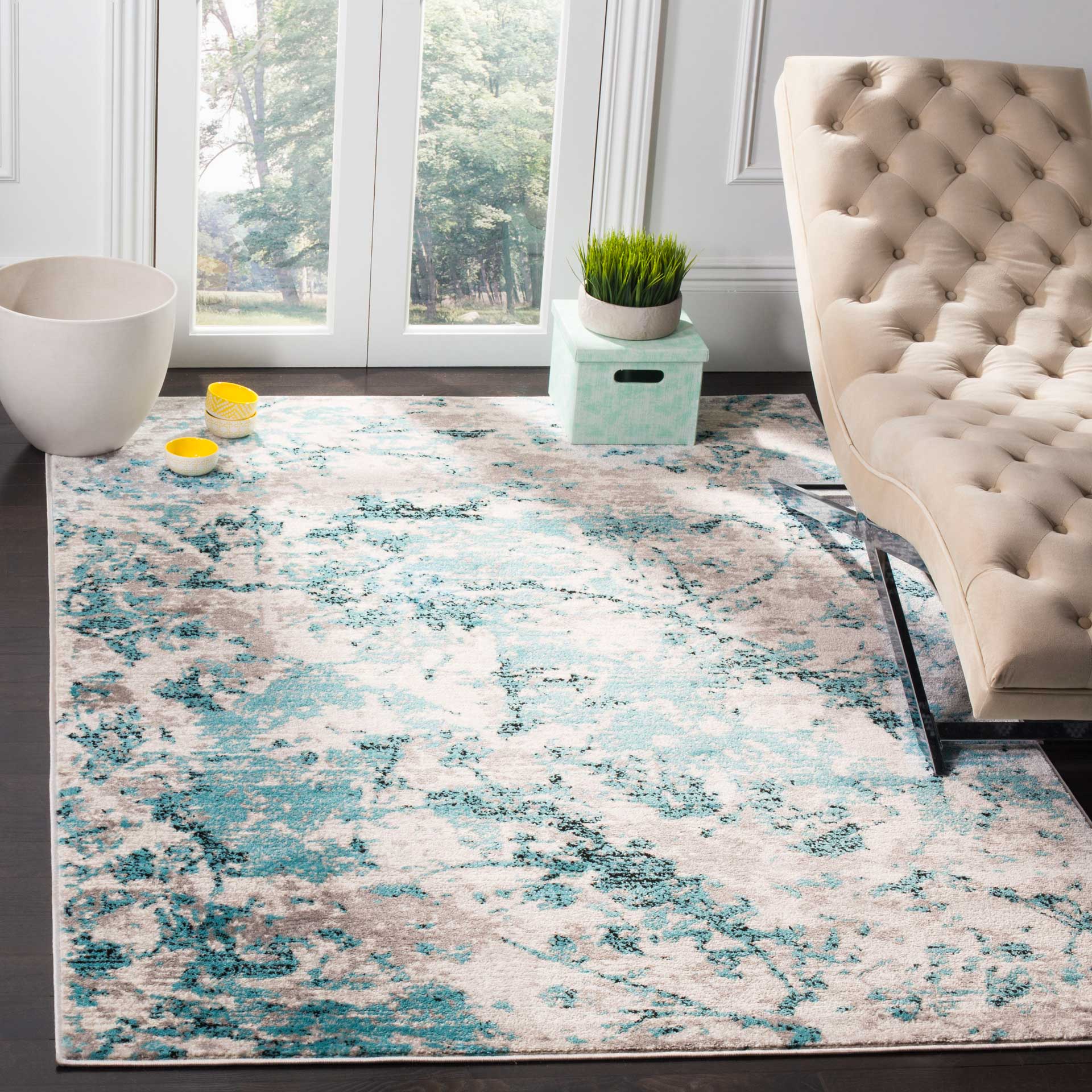 Skyler Blue/Ivory Area Rug - Image 4