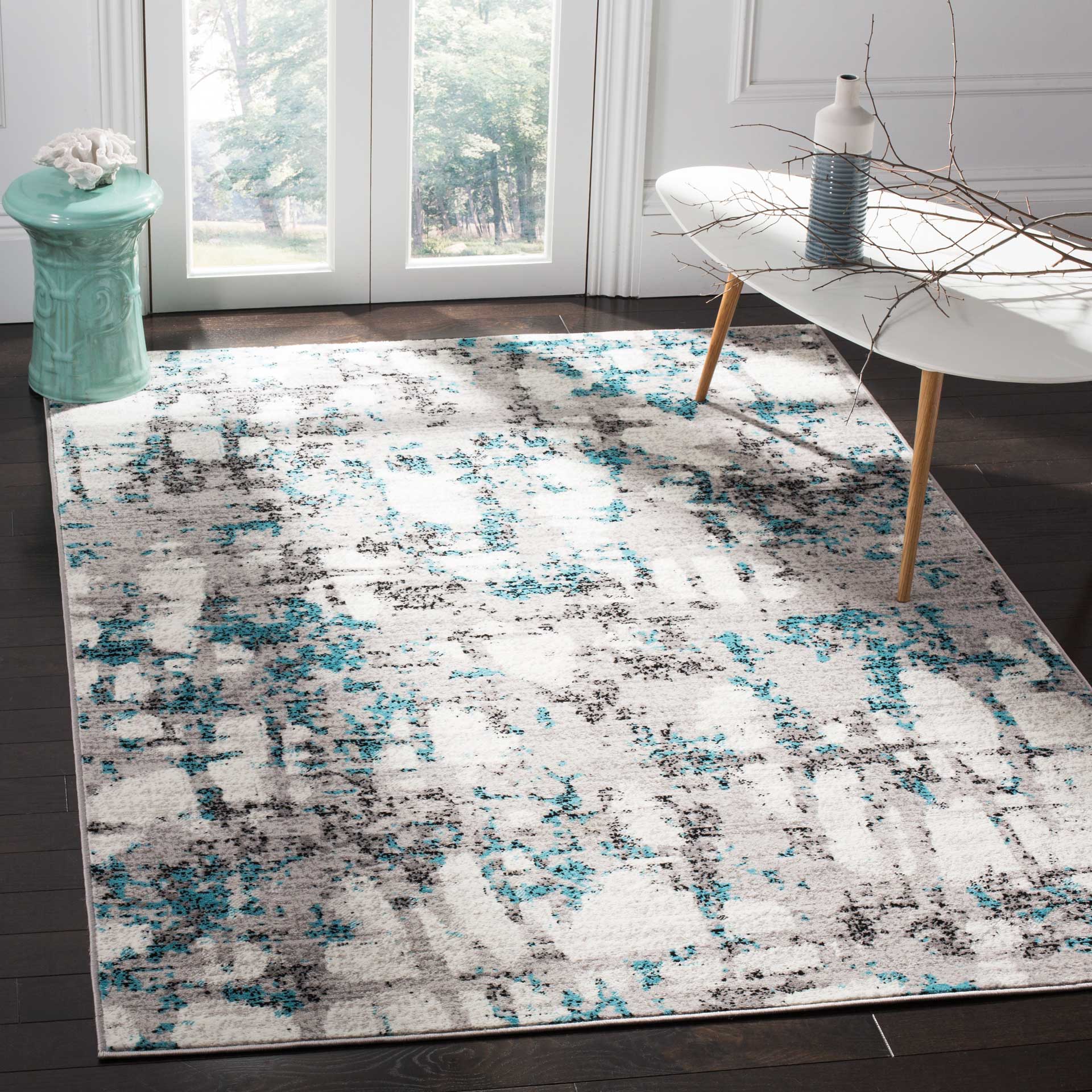 Skyler Gray/Blue Area Rug - Image 4
