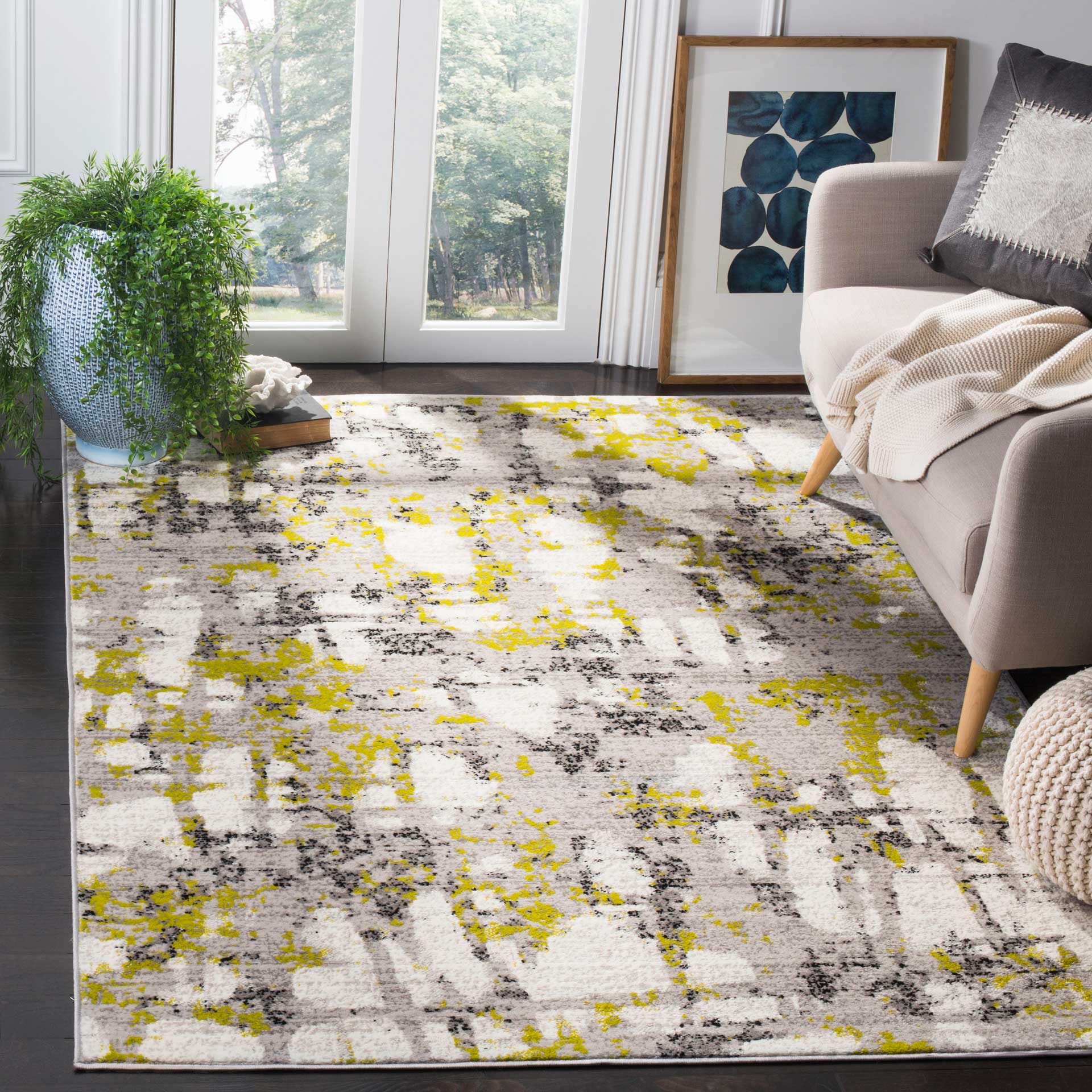 Skyler Gray/Green Area Rug - Image 4
