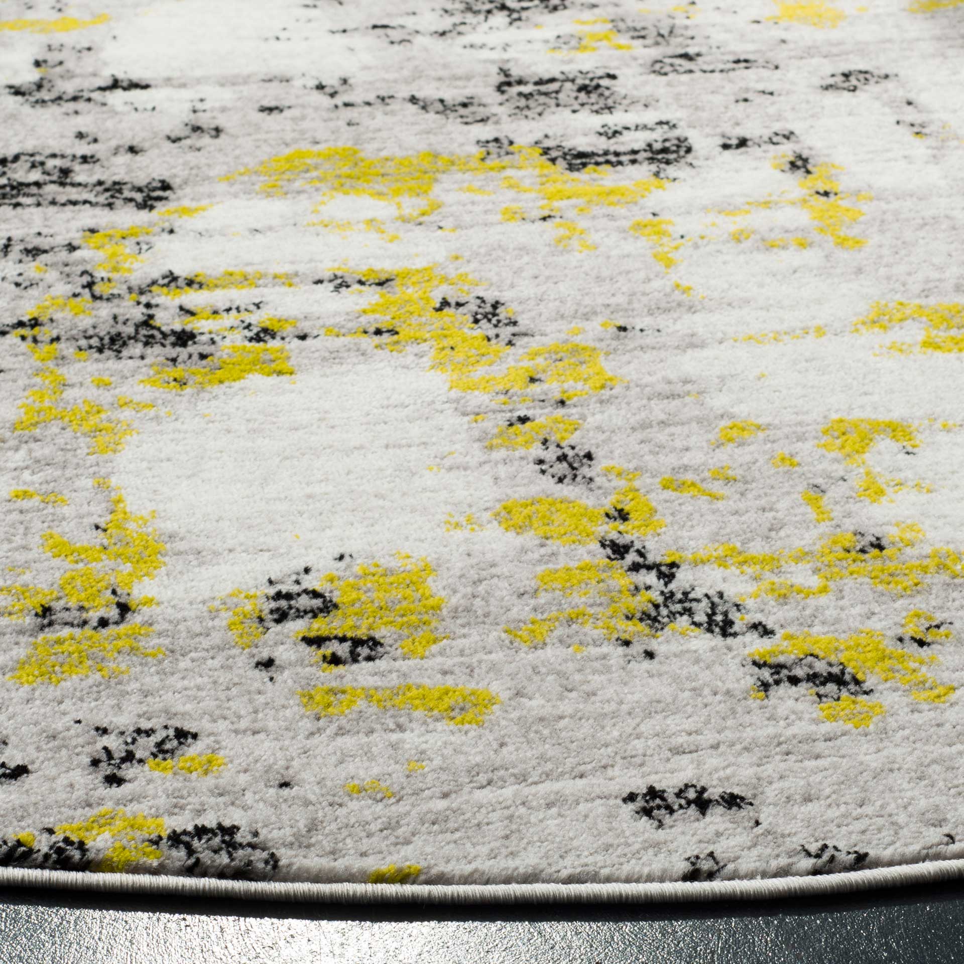 Skyler Gray/Green Round Rug - Image 2